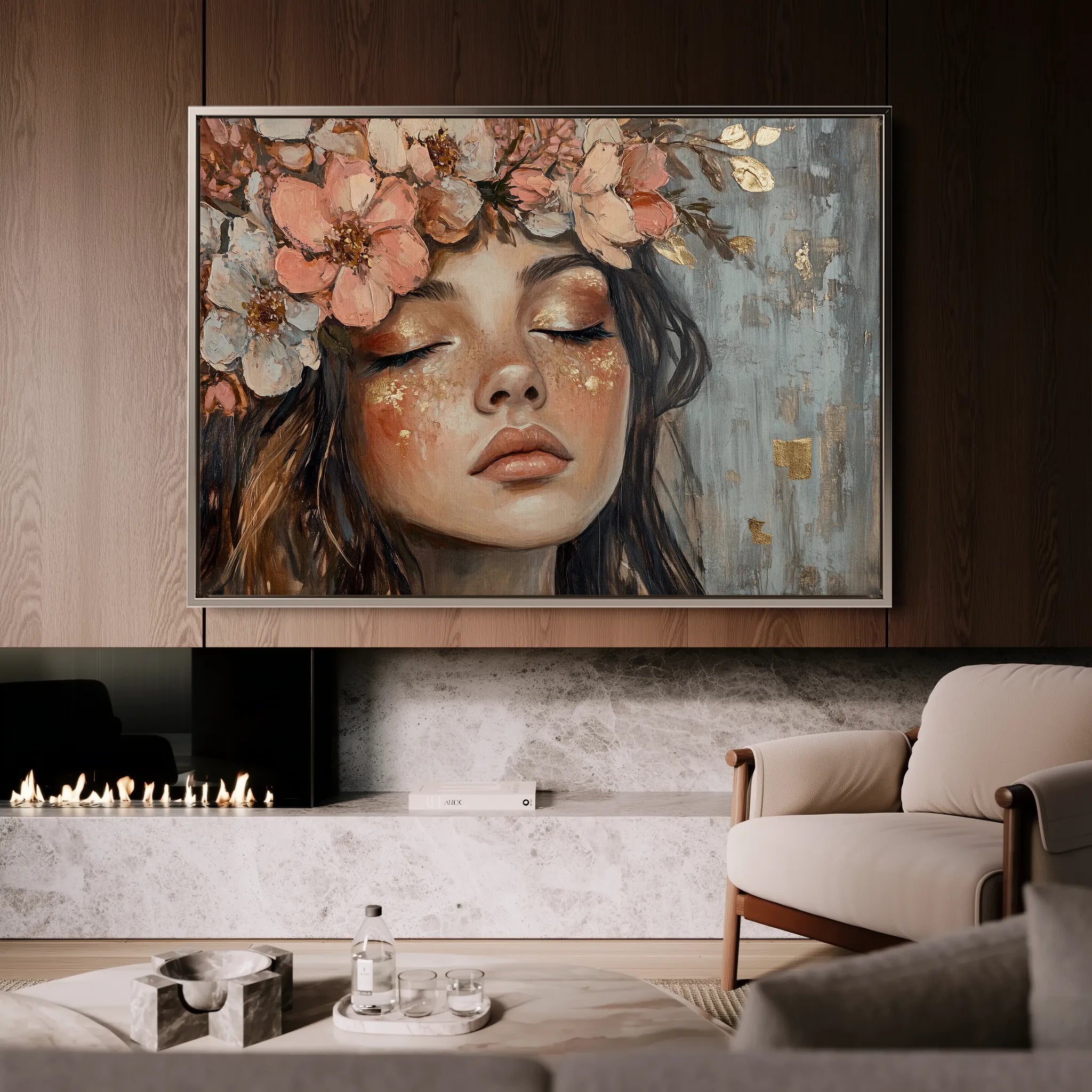 Portrait 230 Canvas Art 60 x 40 cm / Black
