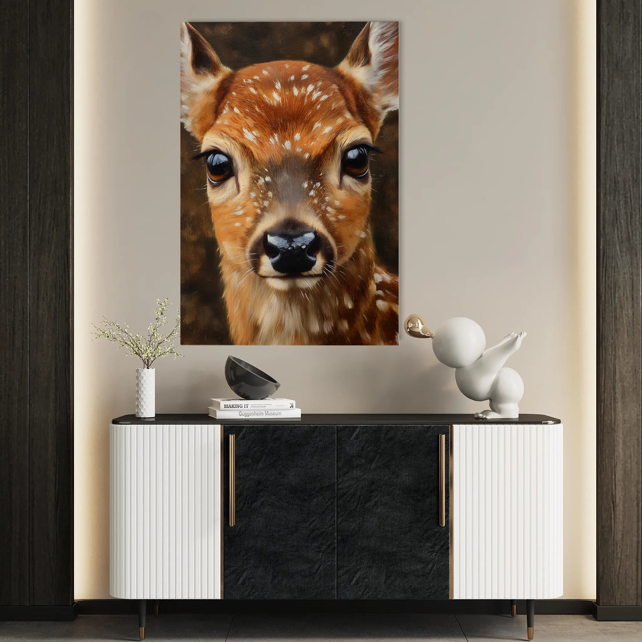 Animals 231 Canvas Art 60 x 40 cm / Black