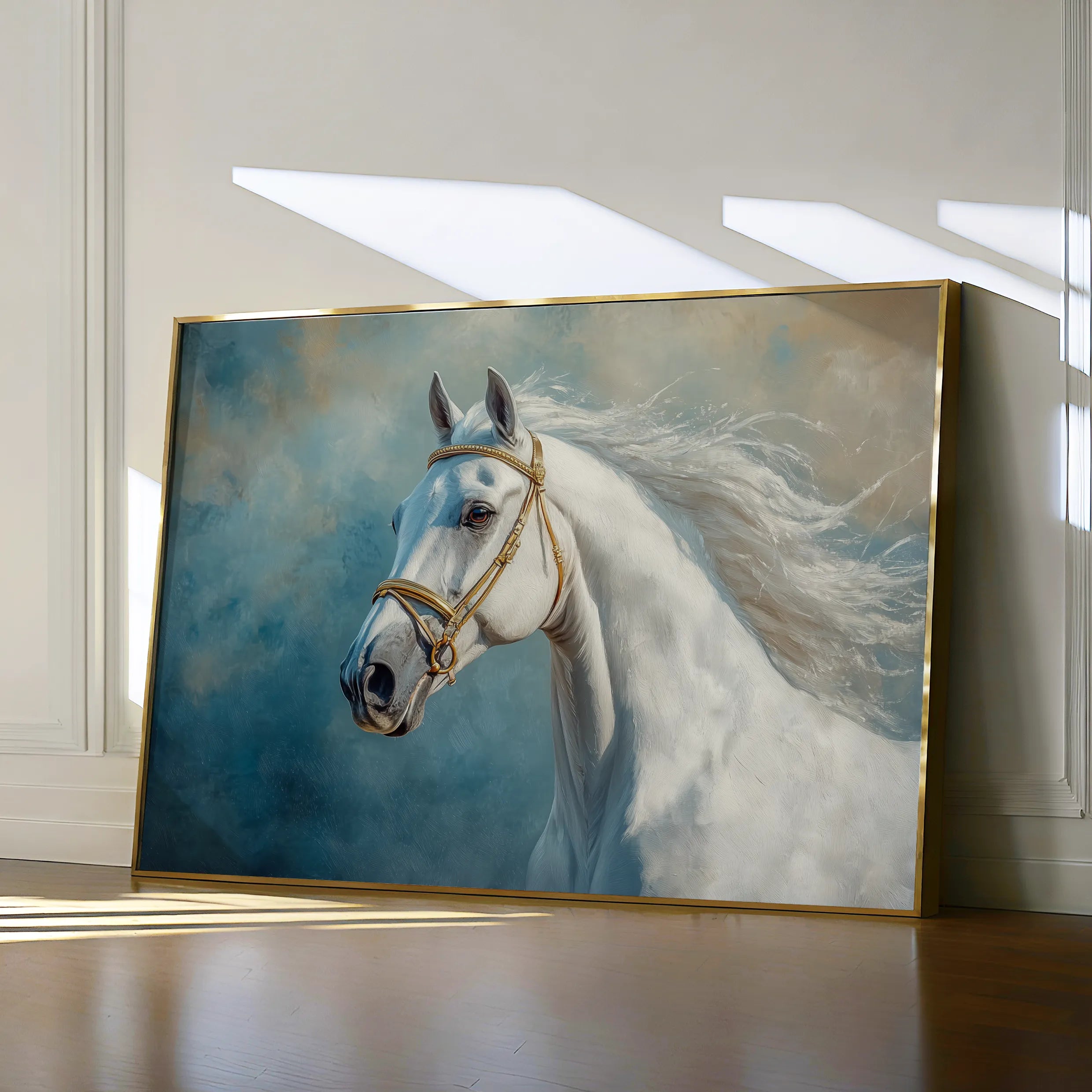 Horses 231 Canvas Art 60 x 40 cm / Black