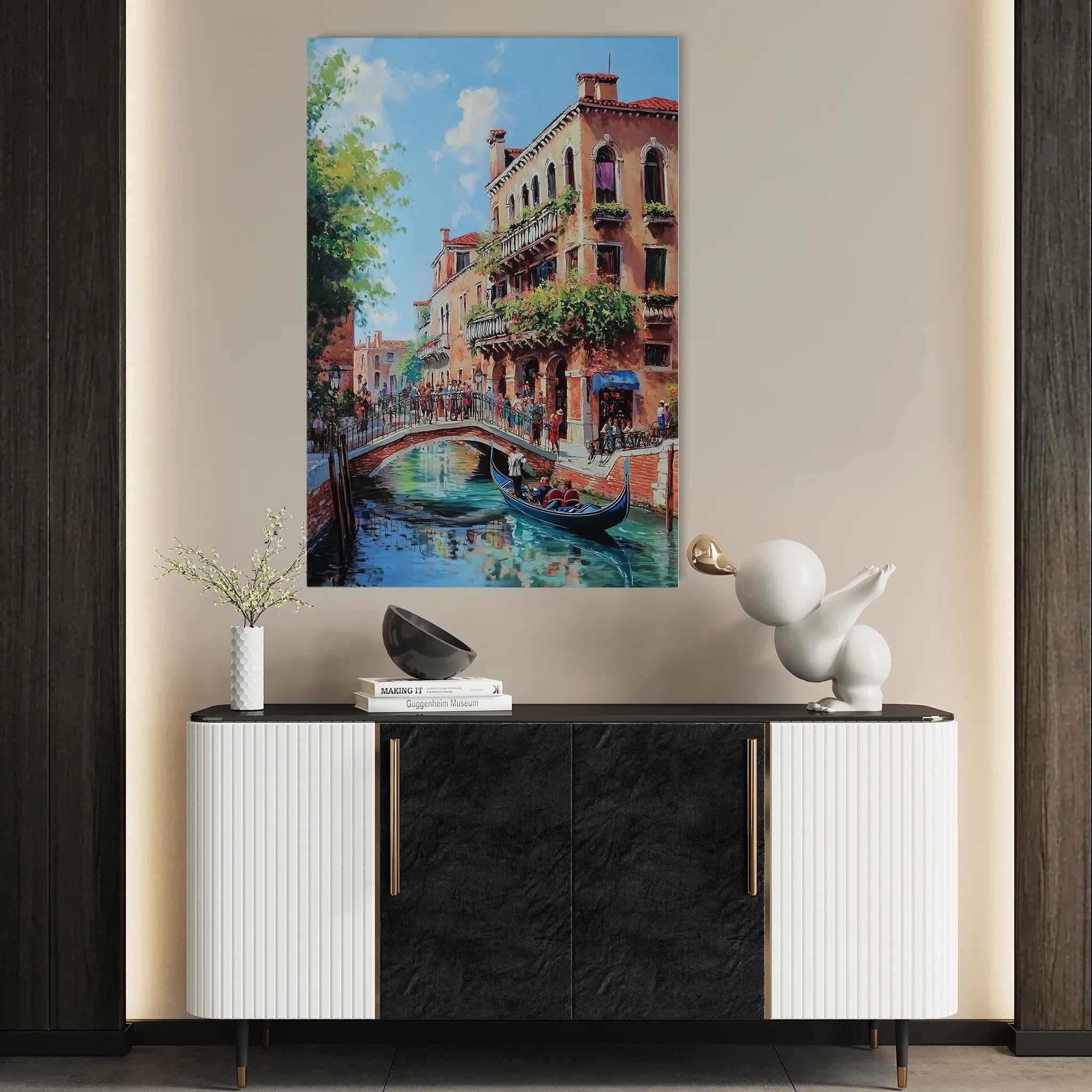 Landscape 231 Canvas Art 60 x 40 cm / Black