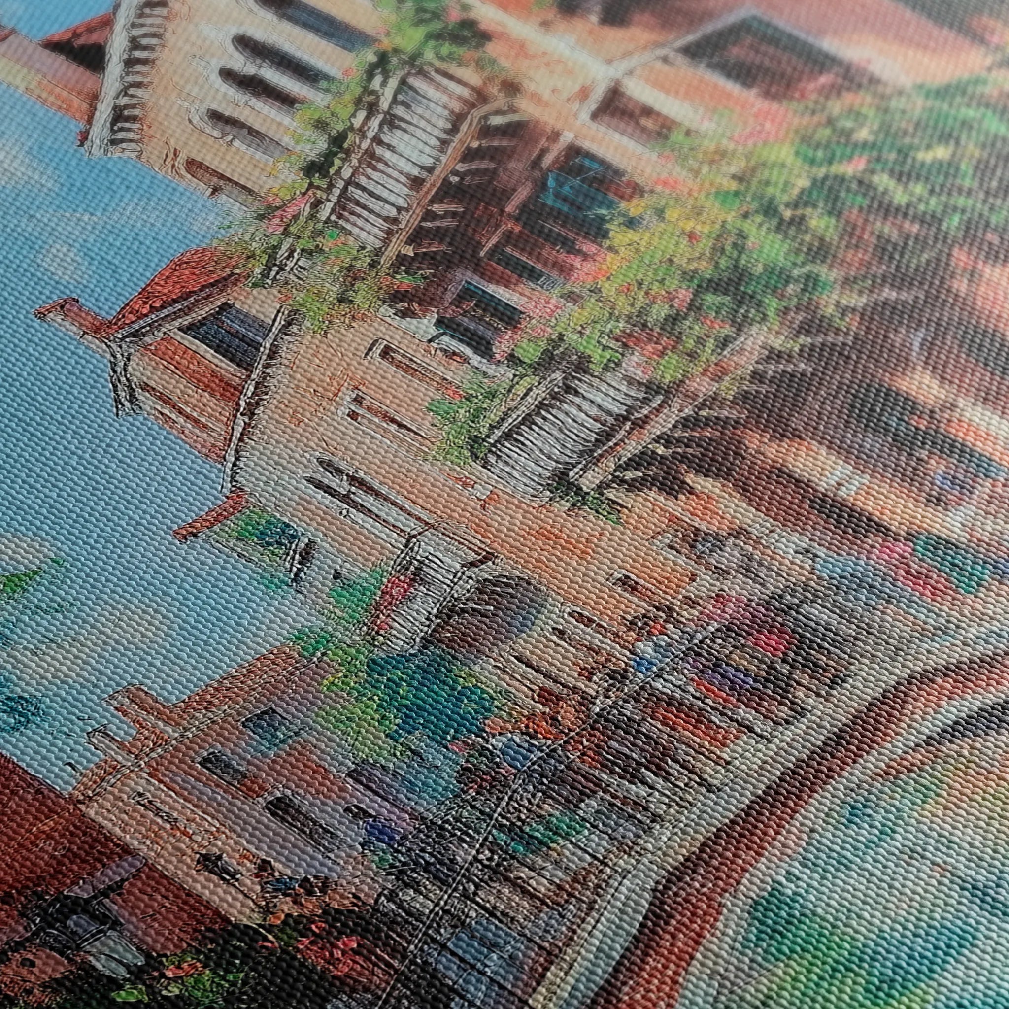 Landscape 231 Canvas Art 60 x 40 cm / Black