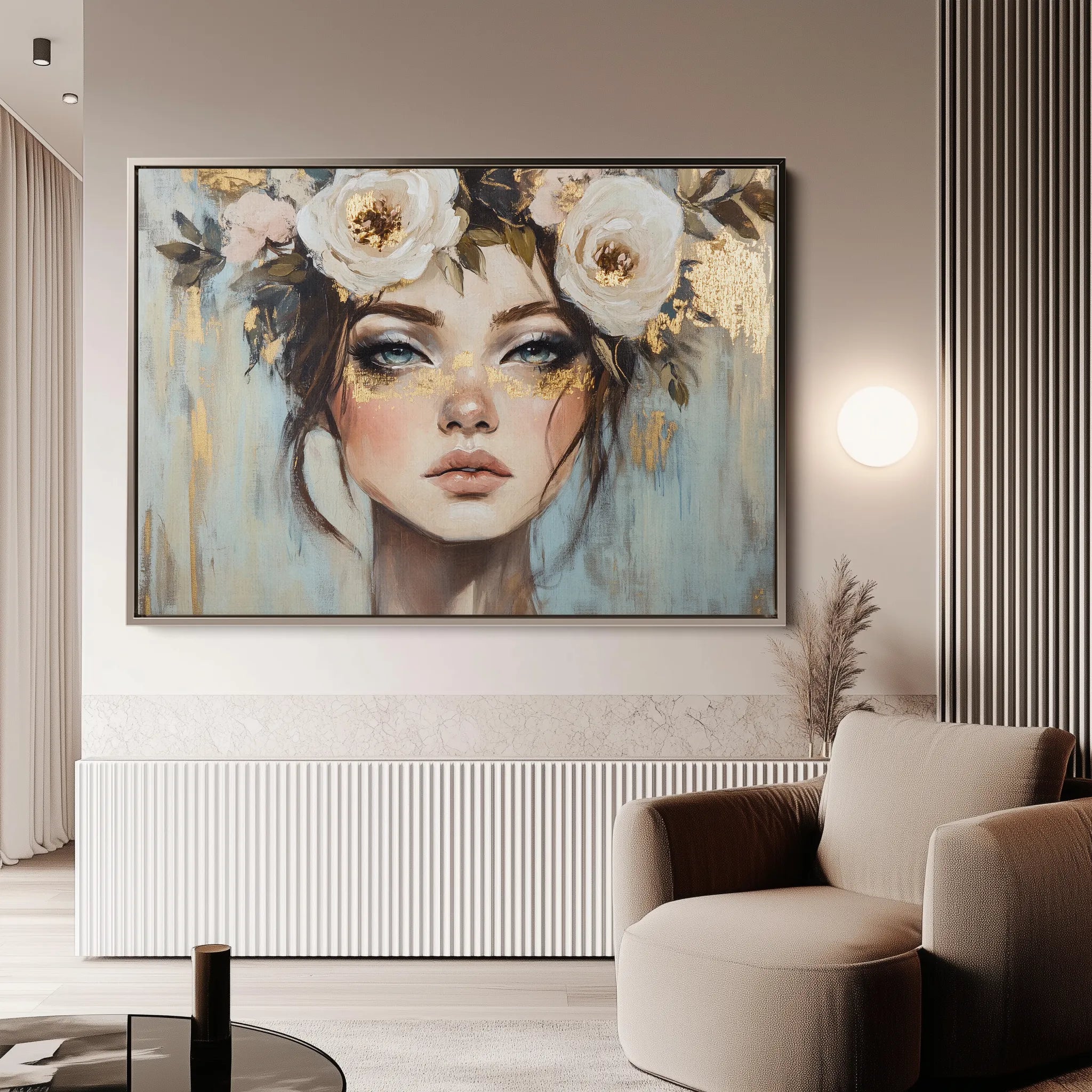 Portrait 231 Canvas Art 60 x 40 cm / Black
