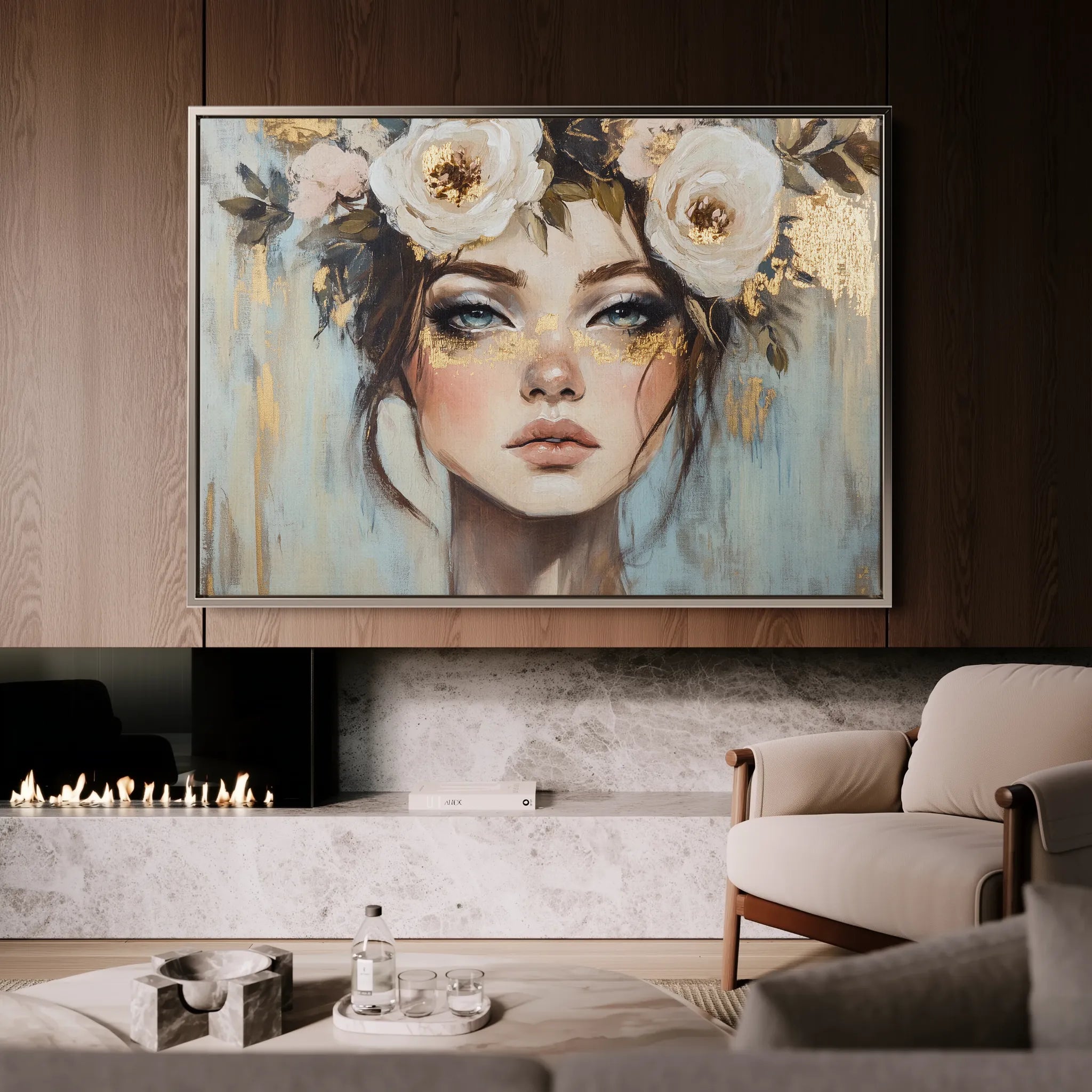 Portrait 231 Canvas Art 60 x 40 cm / Black