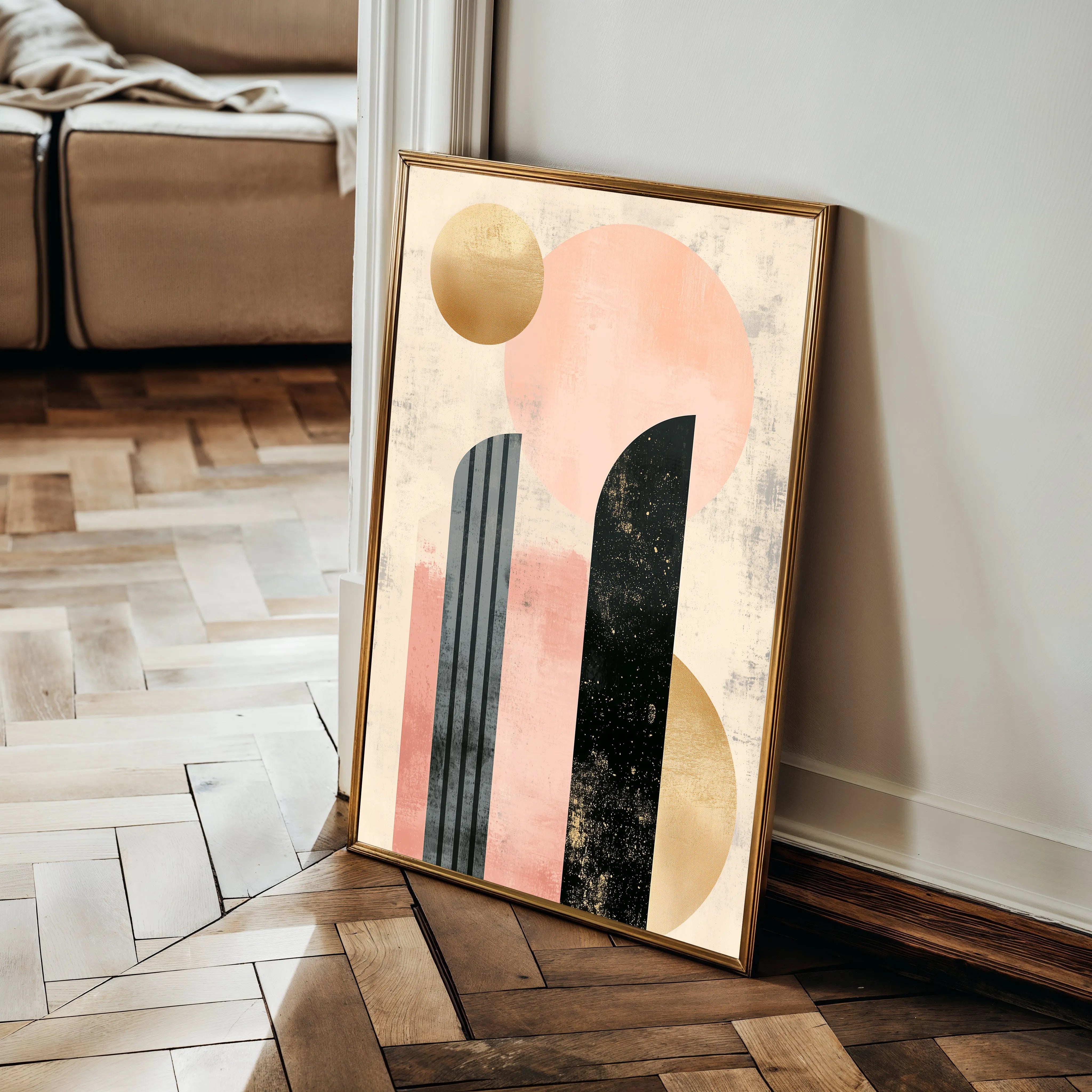 Boho 232 Canvas Art 60 x 40 cm / Black