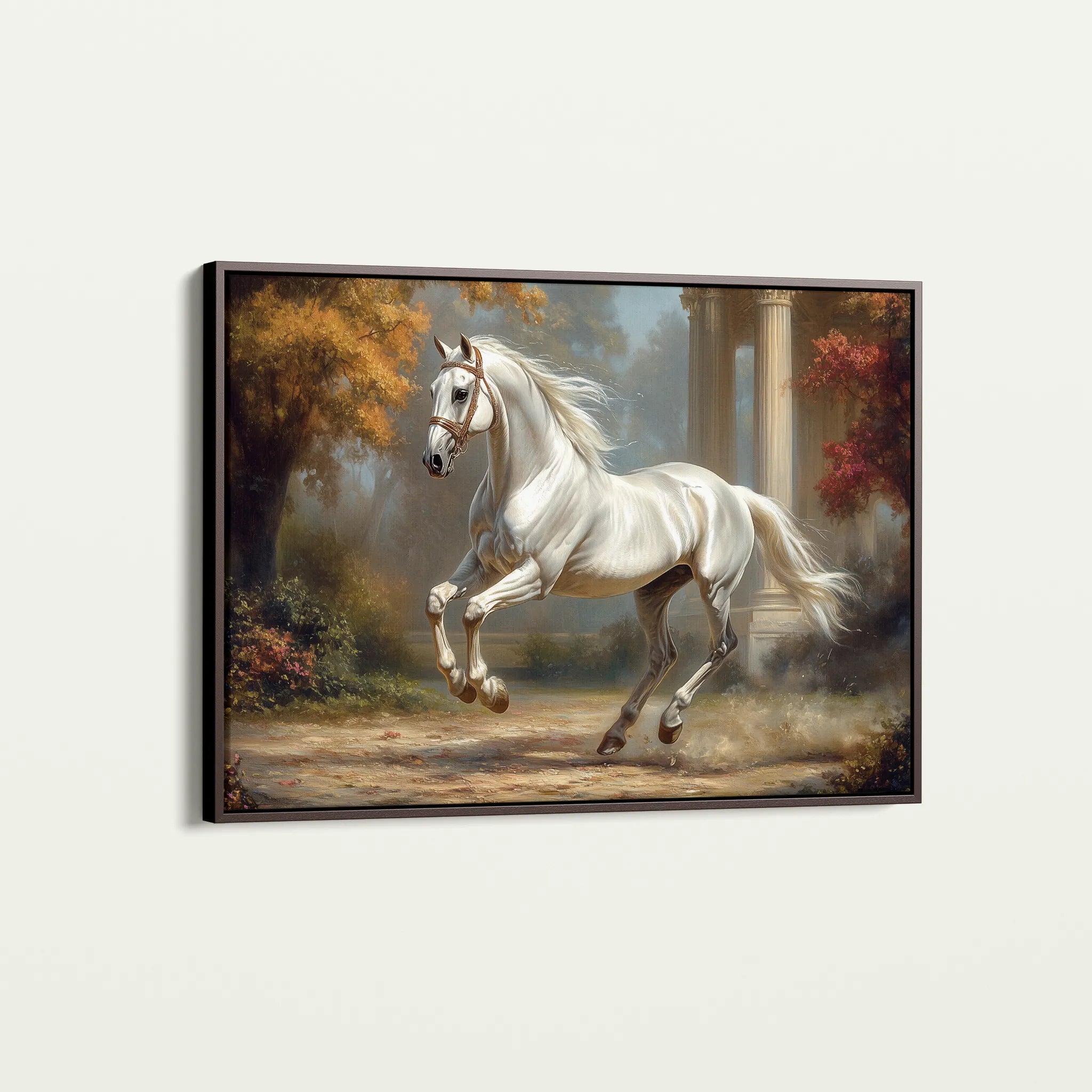 Horses 232 Canvas Art 60 x 40 cm / Black