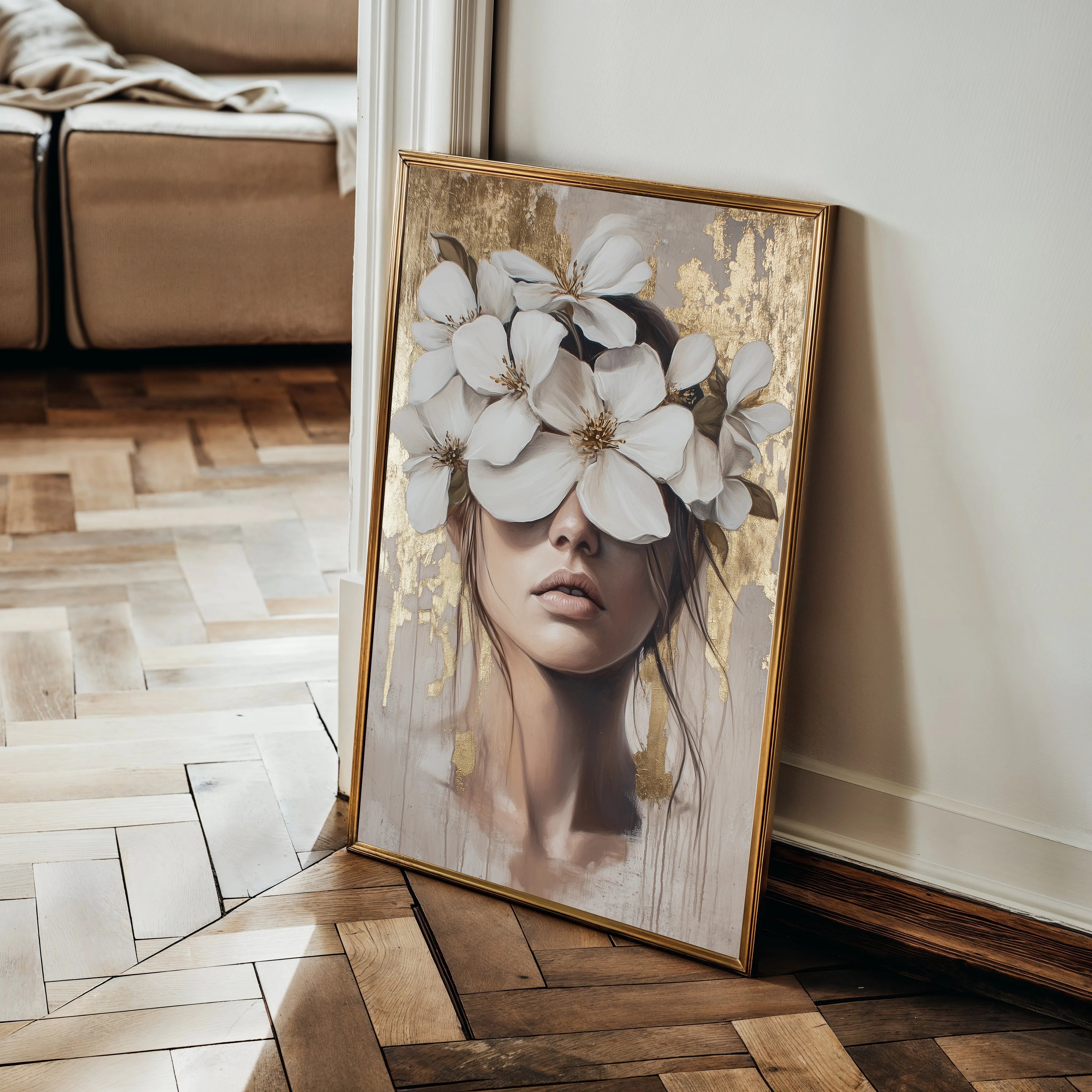 Portrait 232 Canvas Art 60 x 40 cm / Black