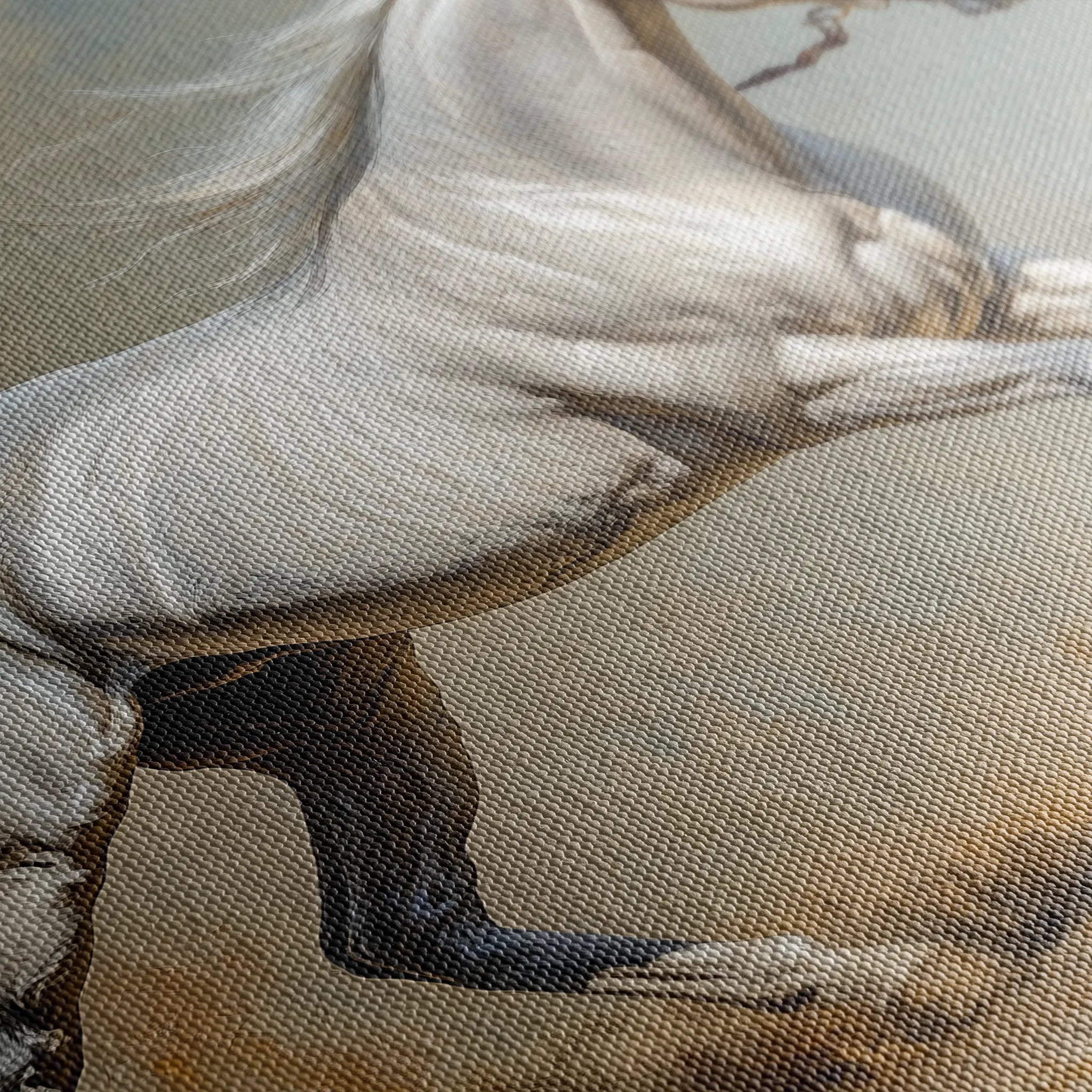 Horses 234 Canvas Art 60 x 40 cm / Black