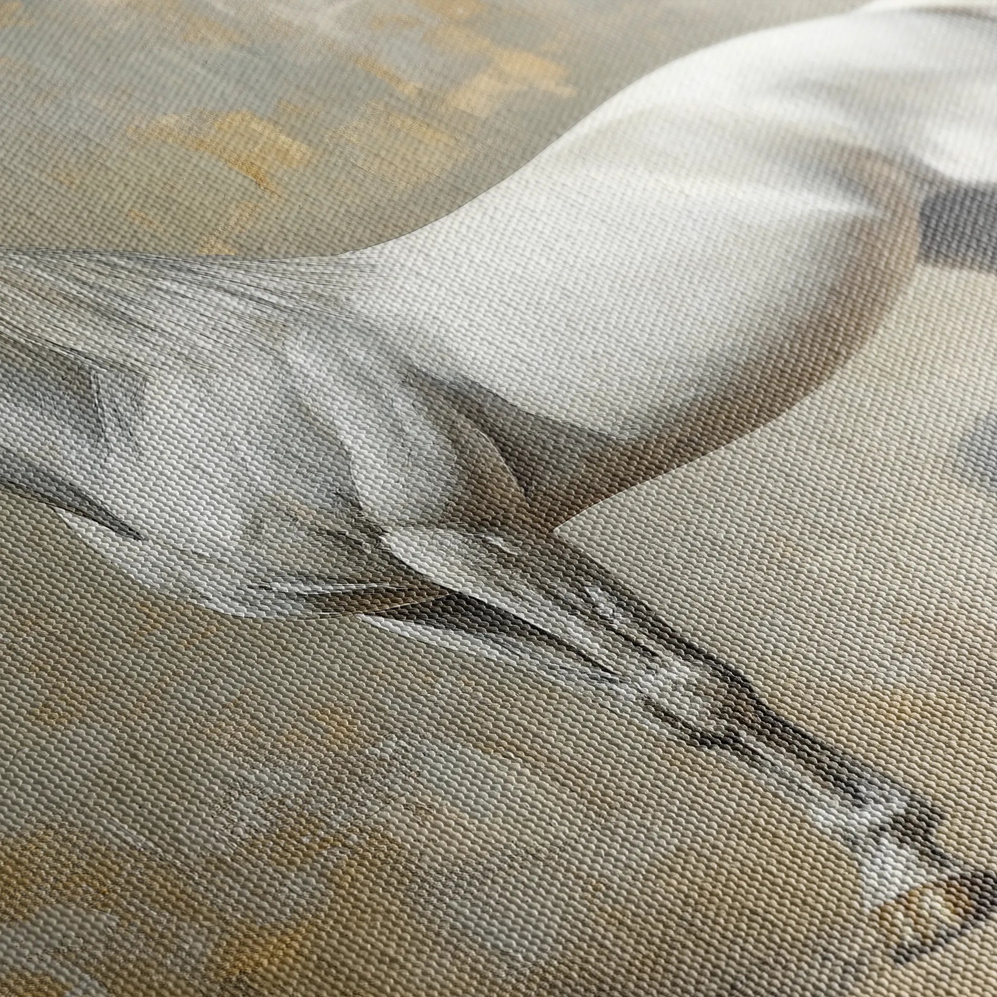 Horses 235 Canvas Art 60 x 40 cm / Black