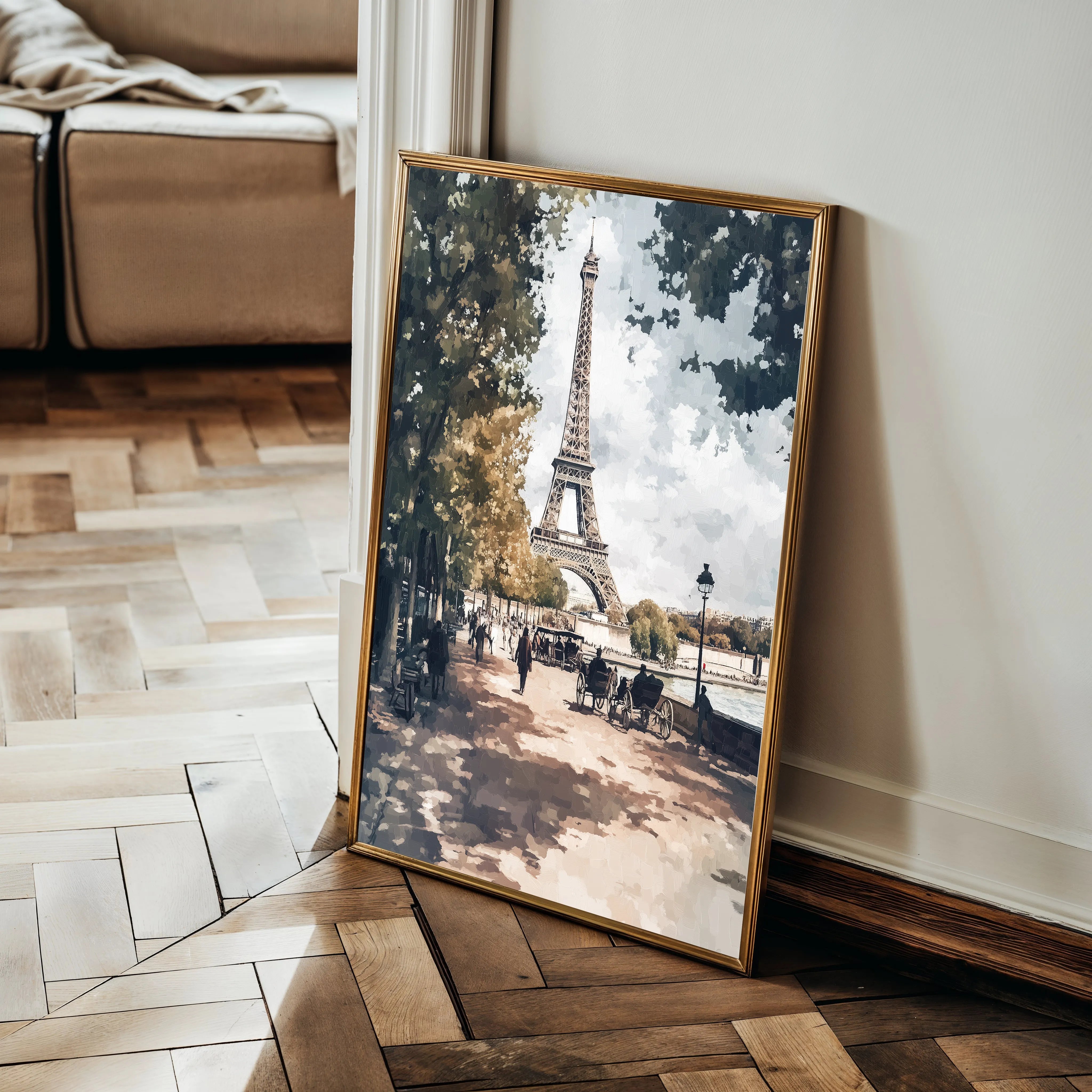 Landscape 235 Canvas Art 60 x 40 cm / Black