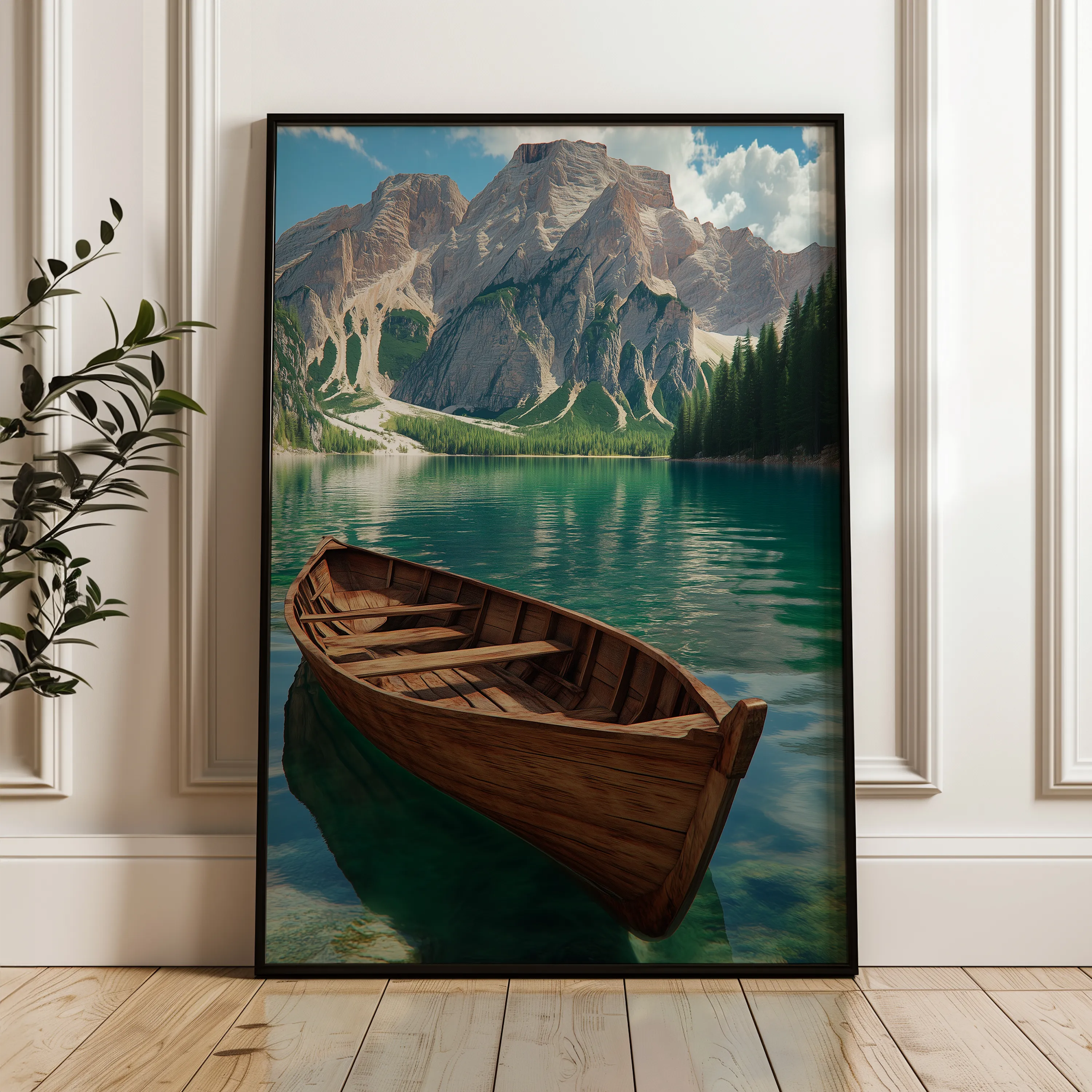 Landscape 236 Canvas Art 60 x 40 cm / Black