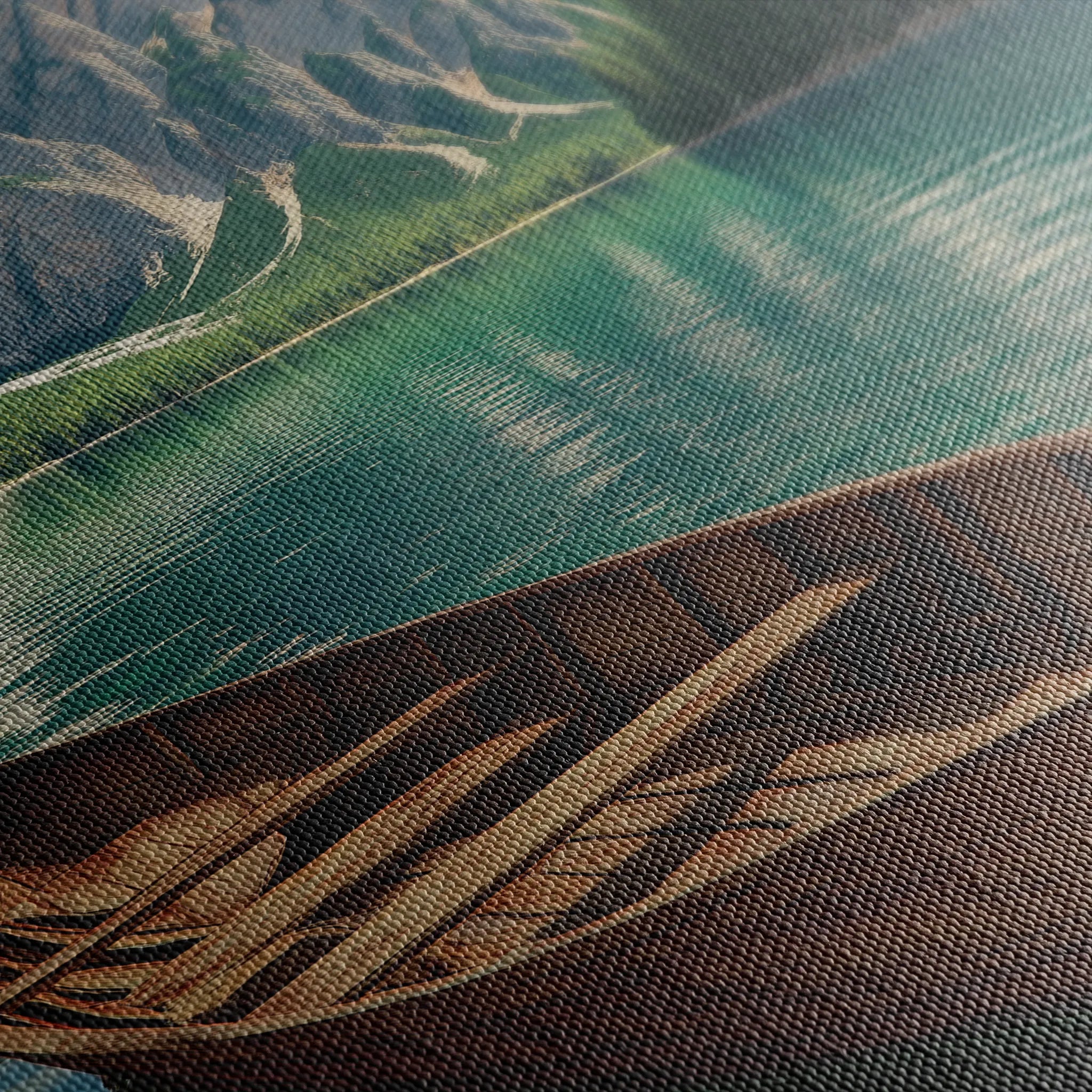 Landscape 236 Canvas Art 60 x 40 cm / Black