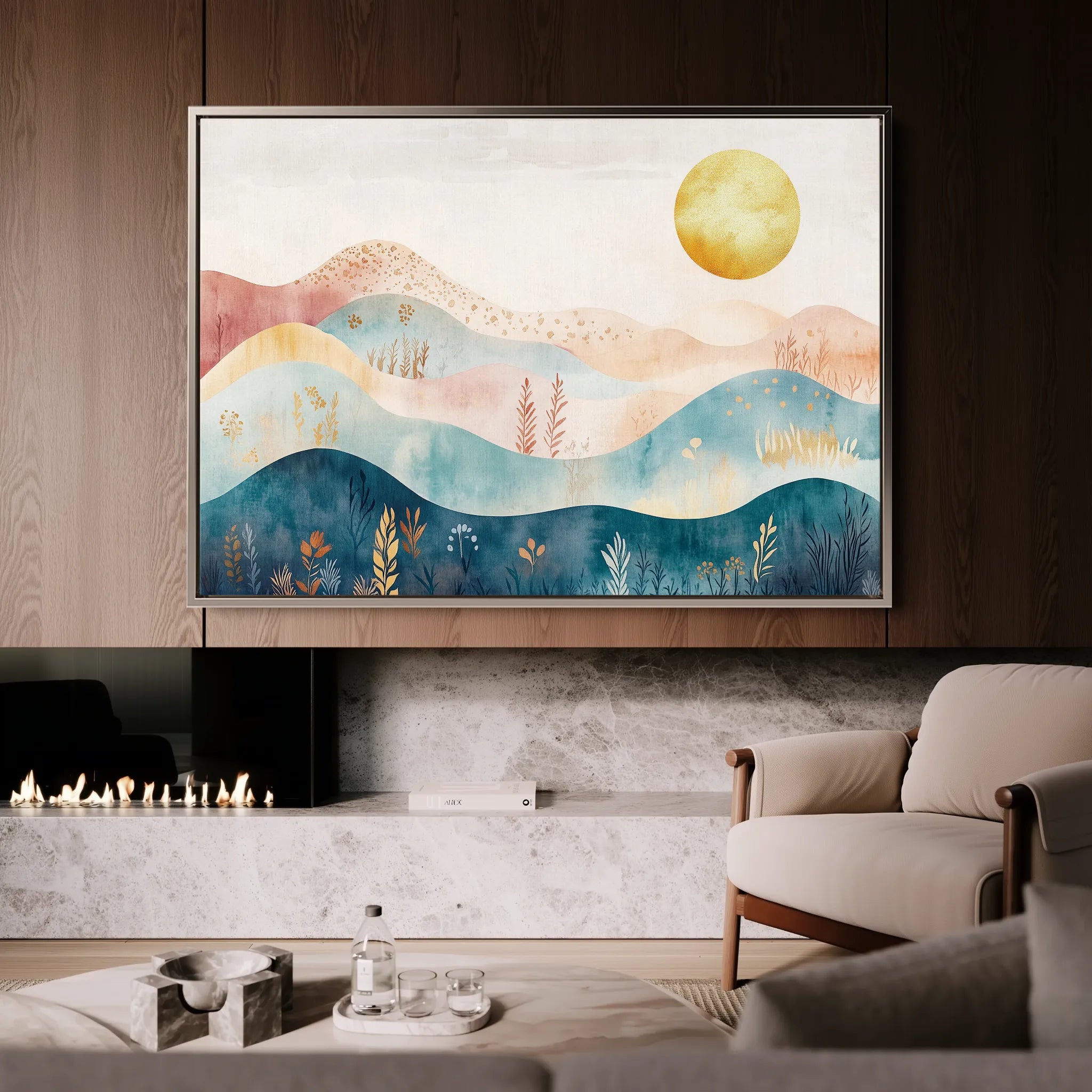 Boho 237 Canvas Art 60 x 40 cm / Black