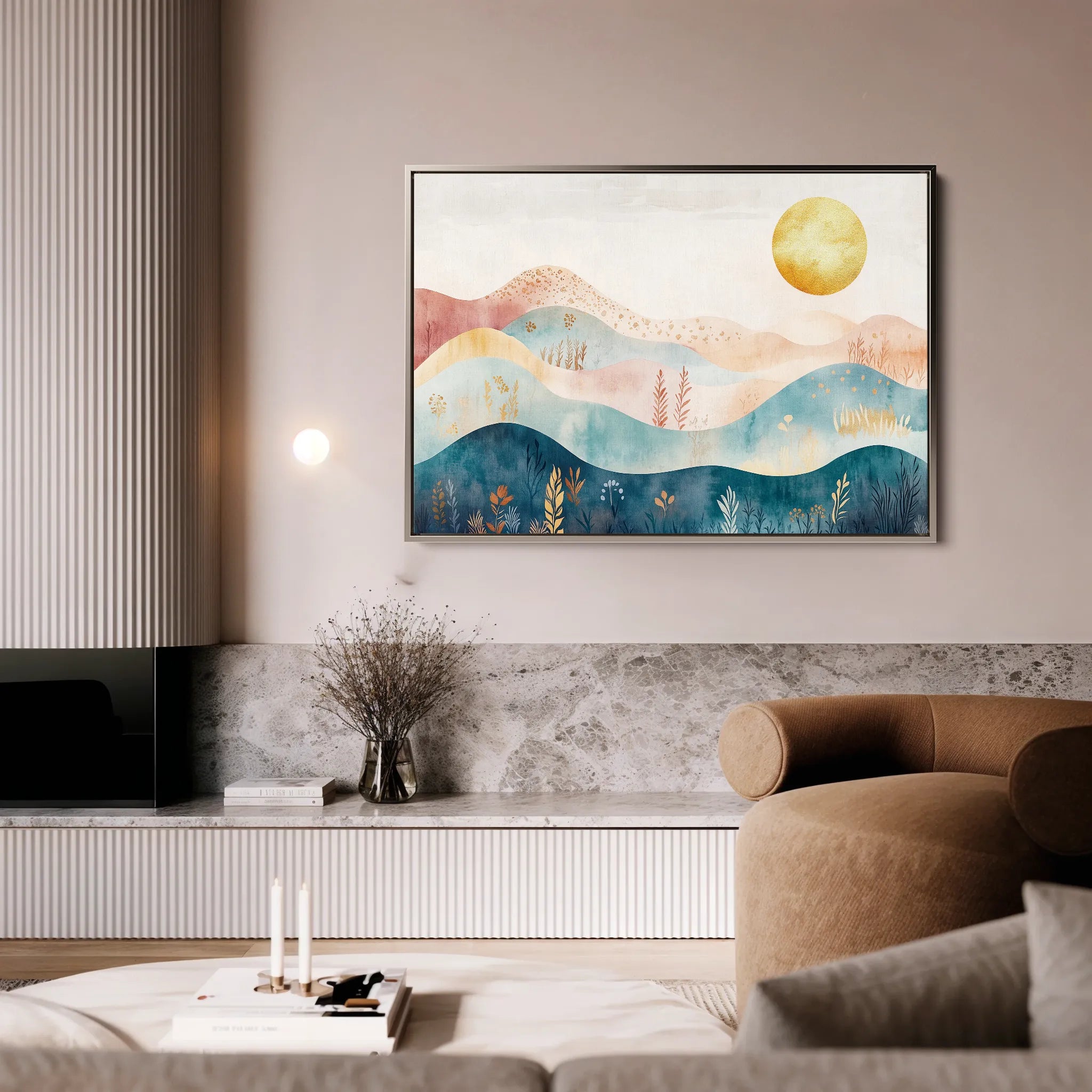 Boho 237 Canvas Art 60 x 40 cm / Black