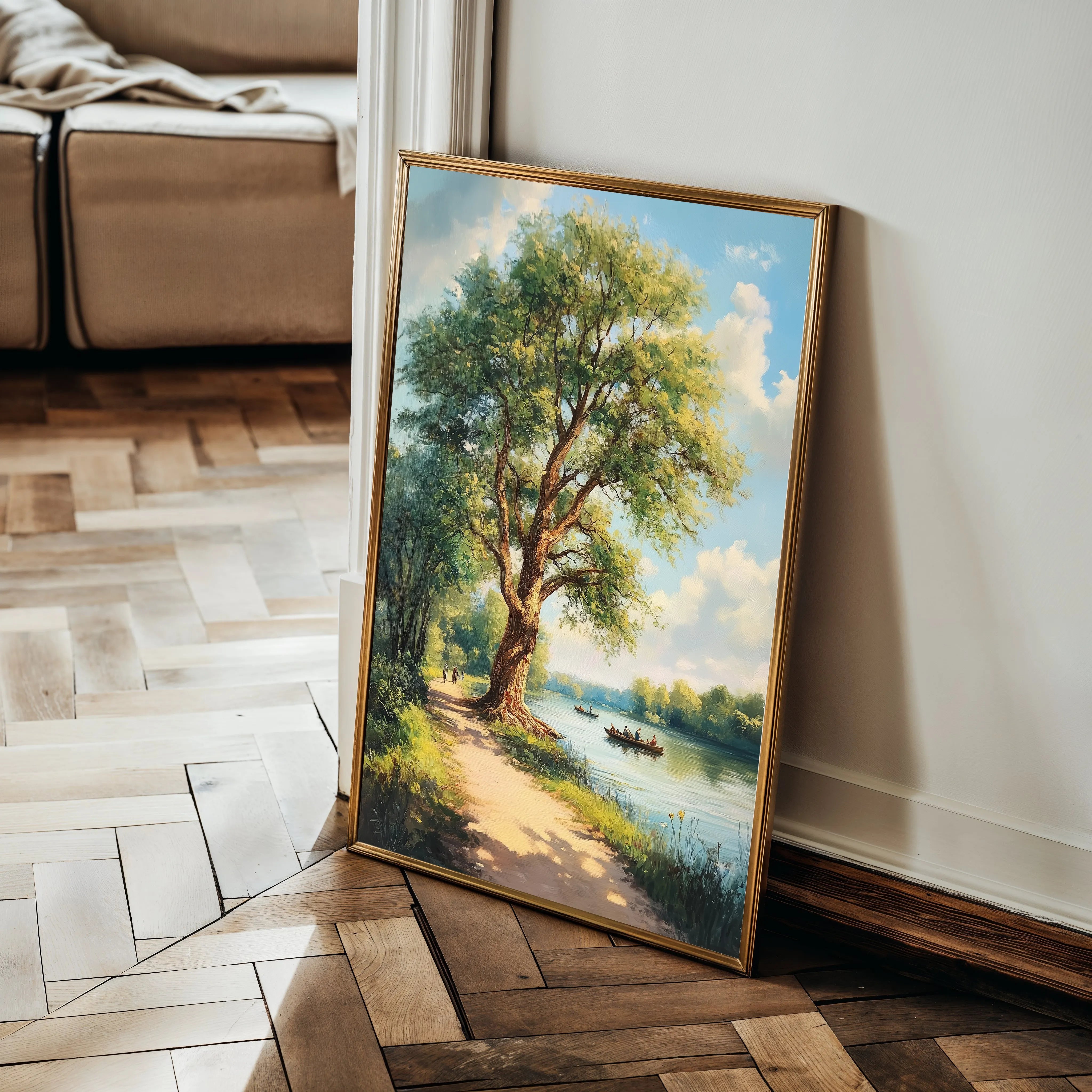 Landscape 237 Canvas Art 60 x 40 cm / Black