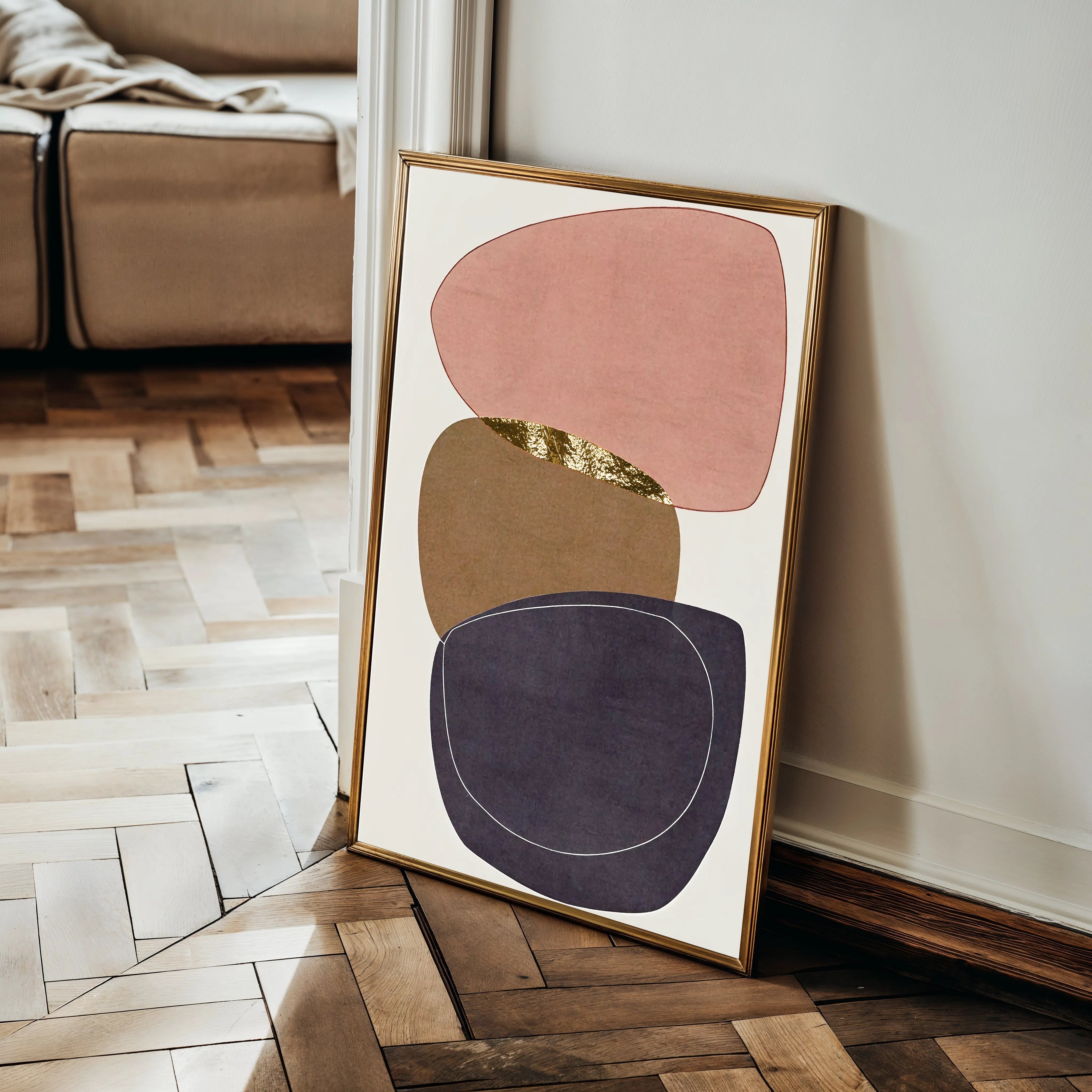 Boho 238 Canvas Art 60 x 40 cm / Black