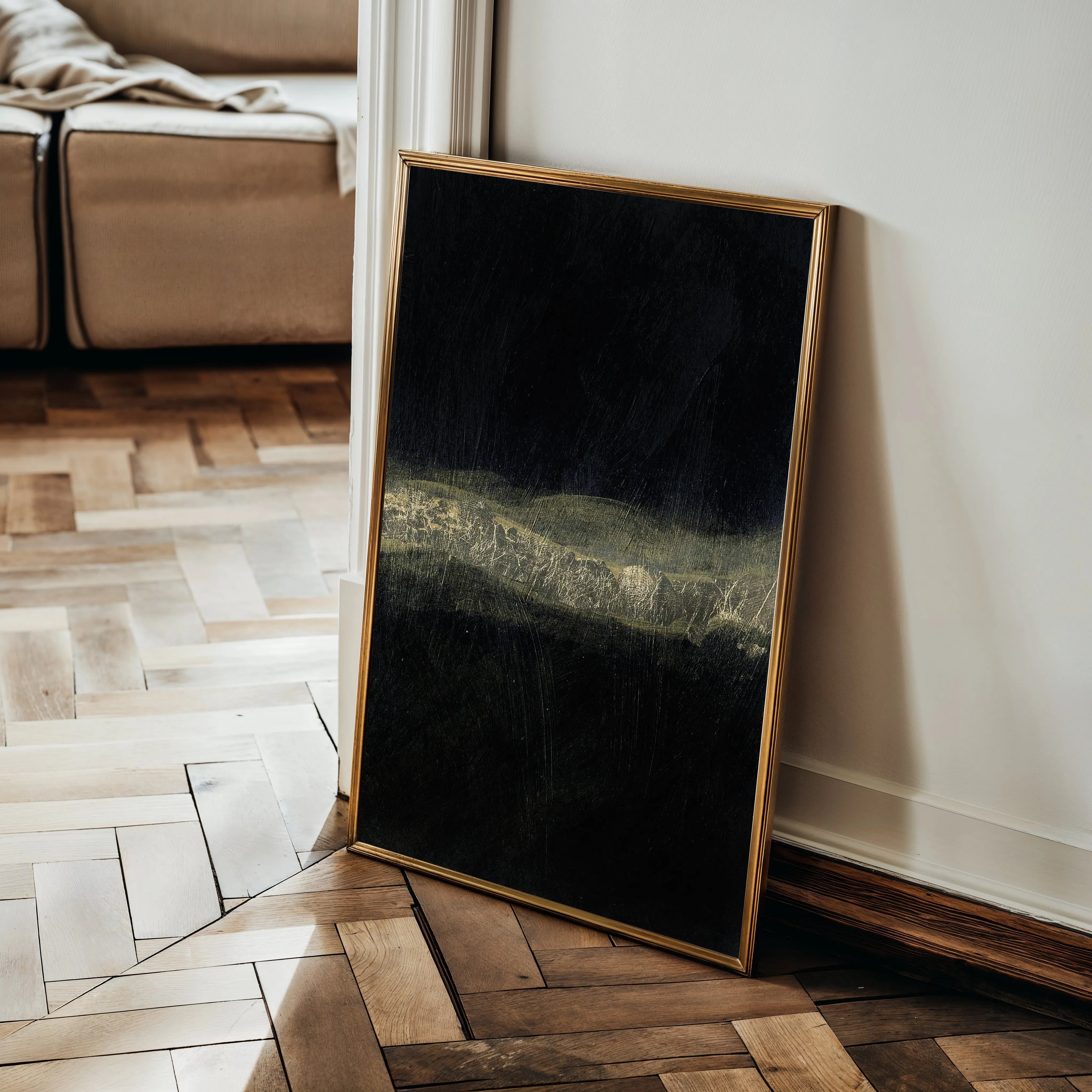 Abstract 239 Canvas Art 60 x 40 cm / Black