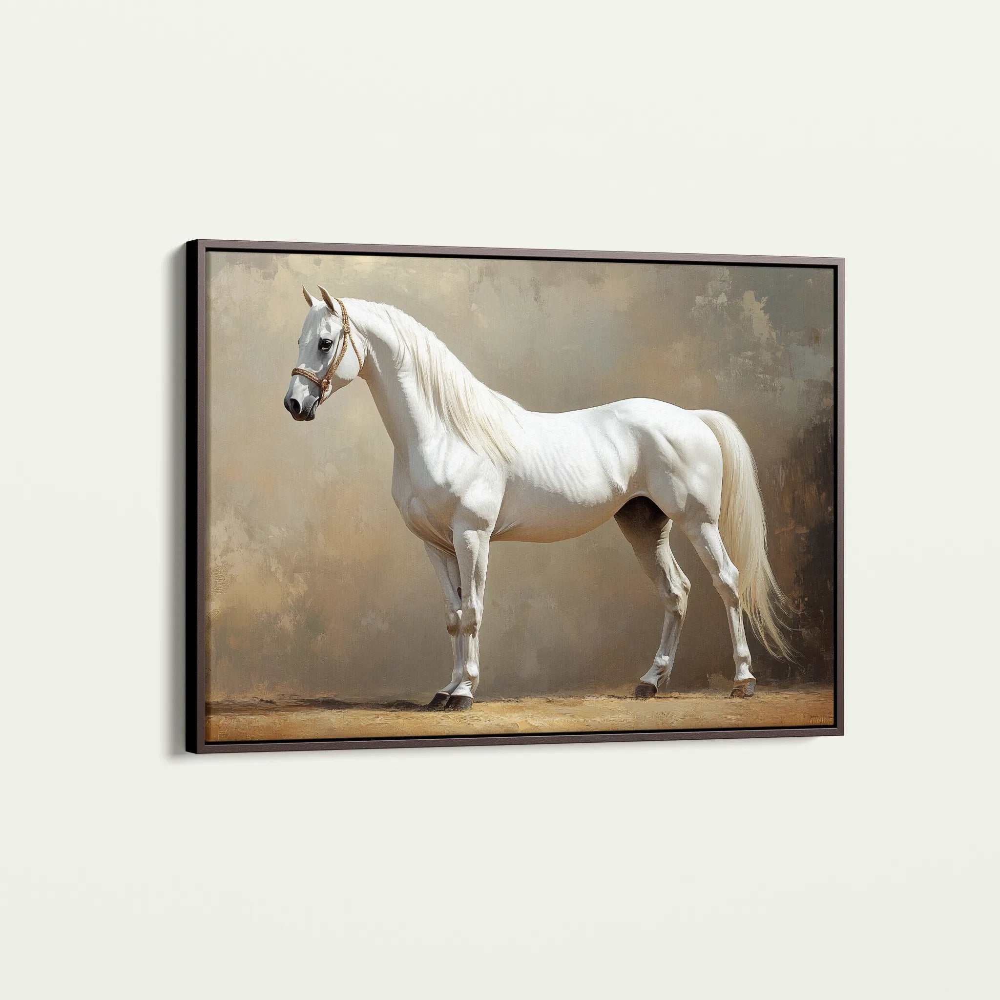 Horses 239 Canvas Art 60 x 40 cm / Black