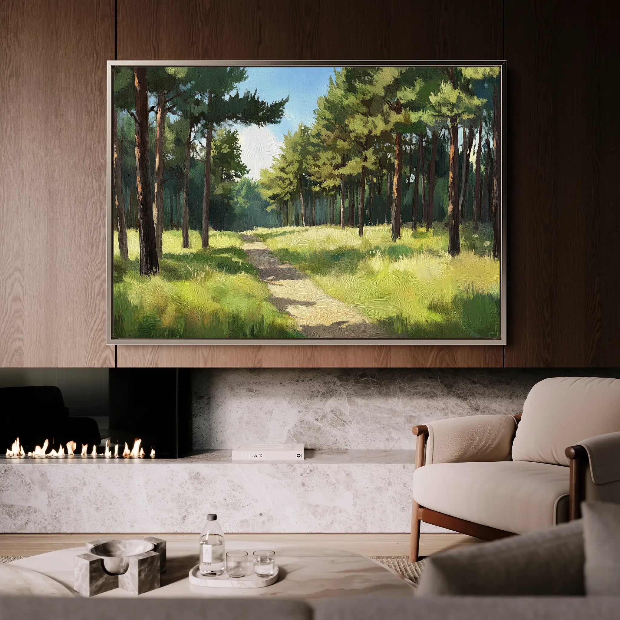 Landscape 239 Canvas Art 60 x 40 cm / Black