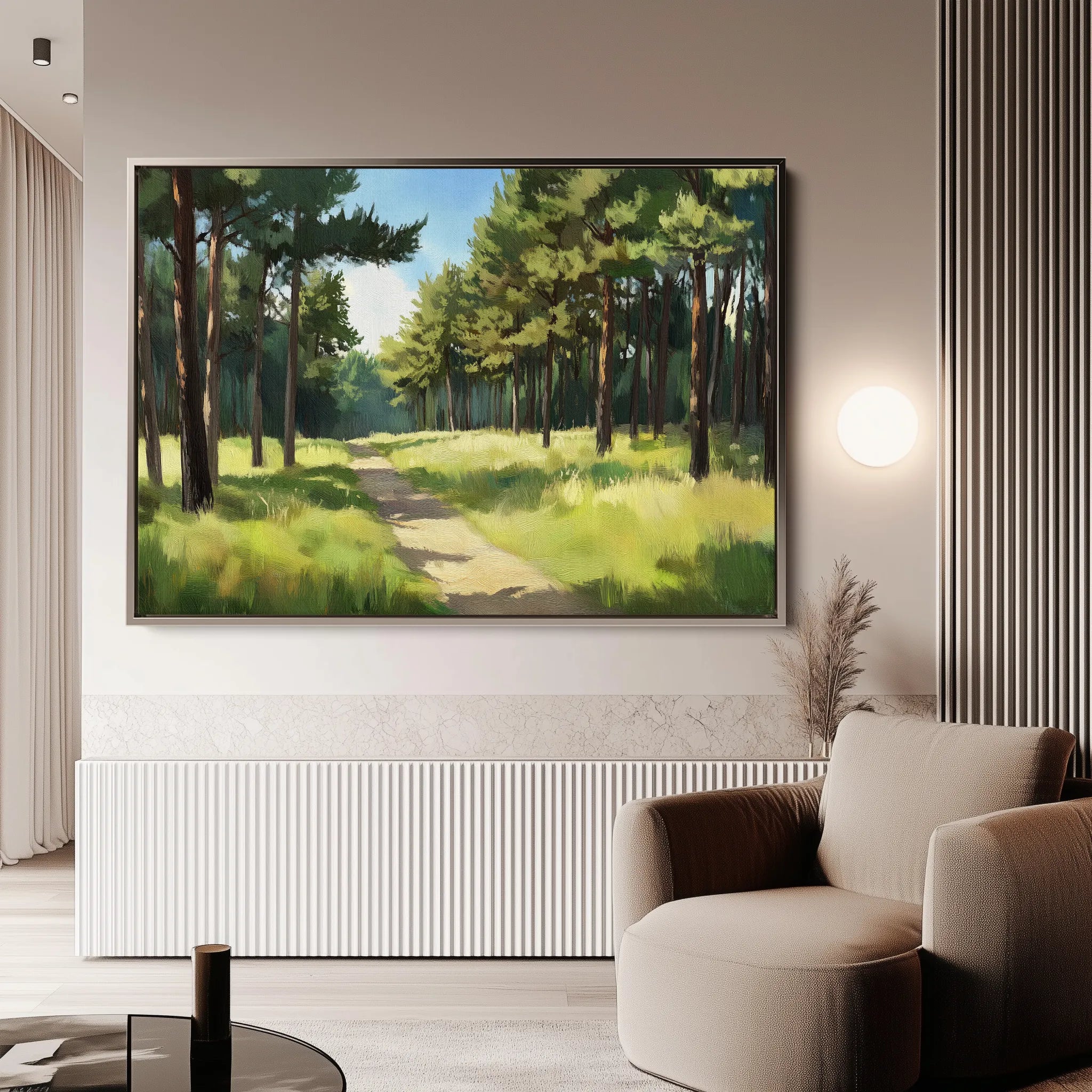 Landscape 239 Canvas Art 60 x 40 cm / Black