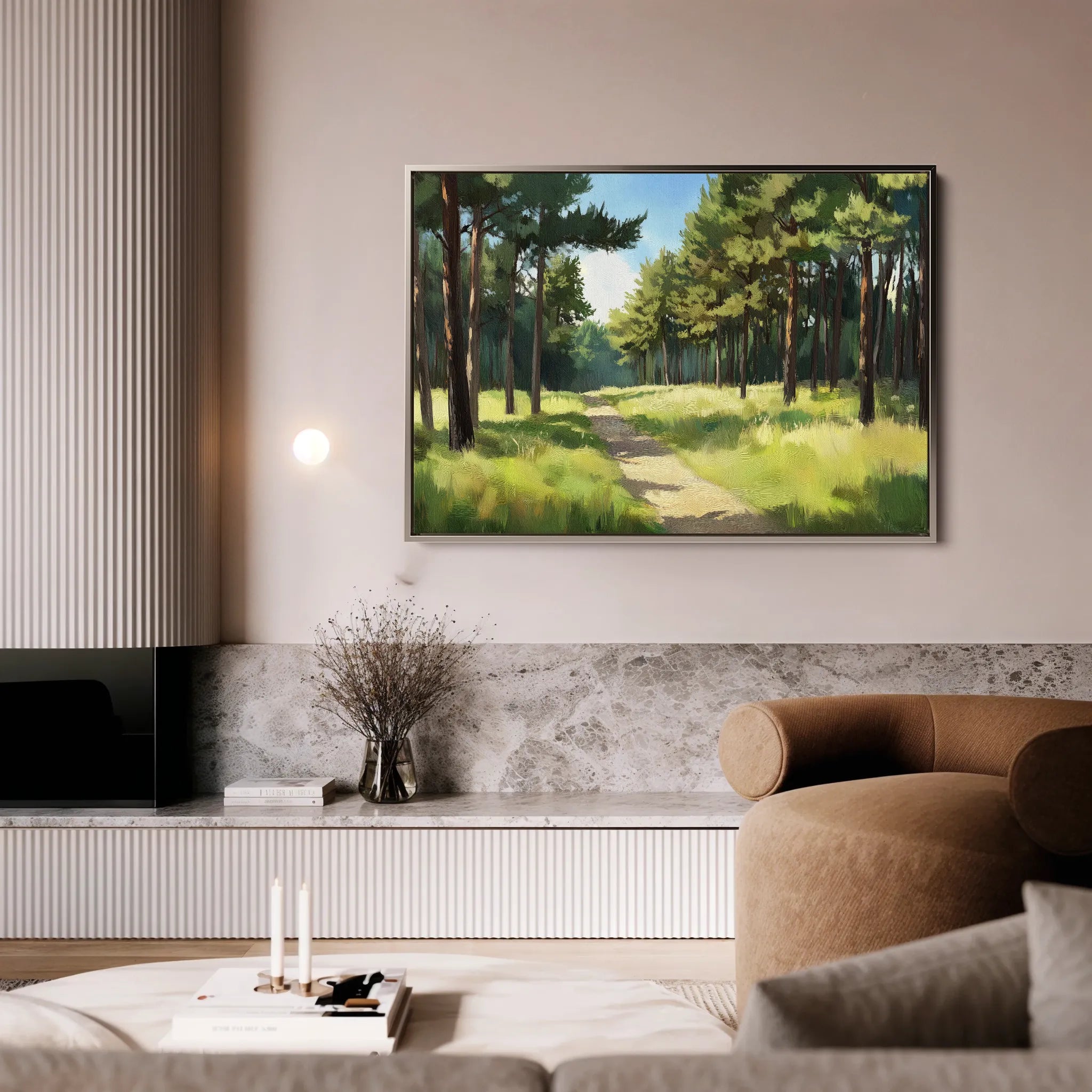 Landscape 239 Canvas Art 60 x 40 cm / Black