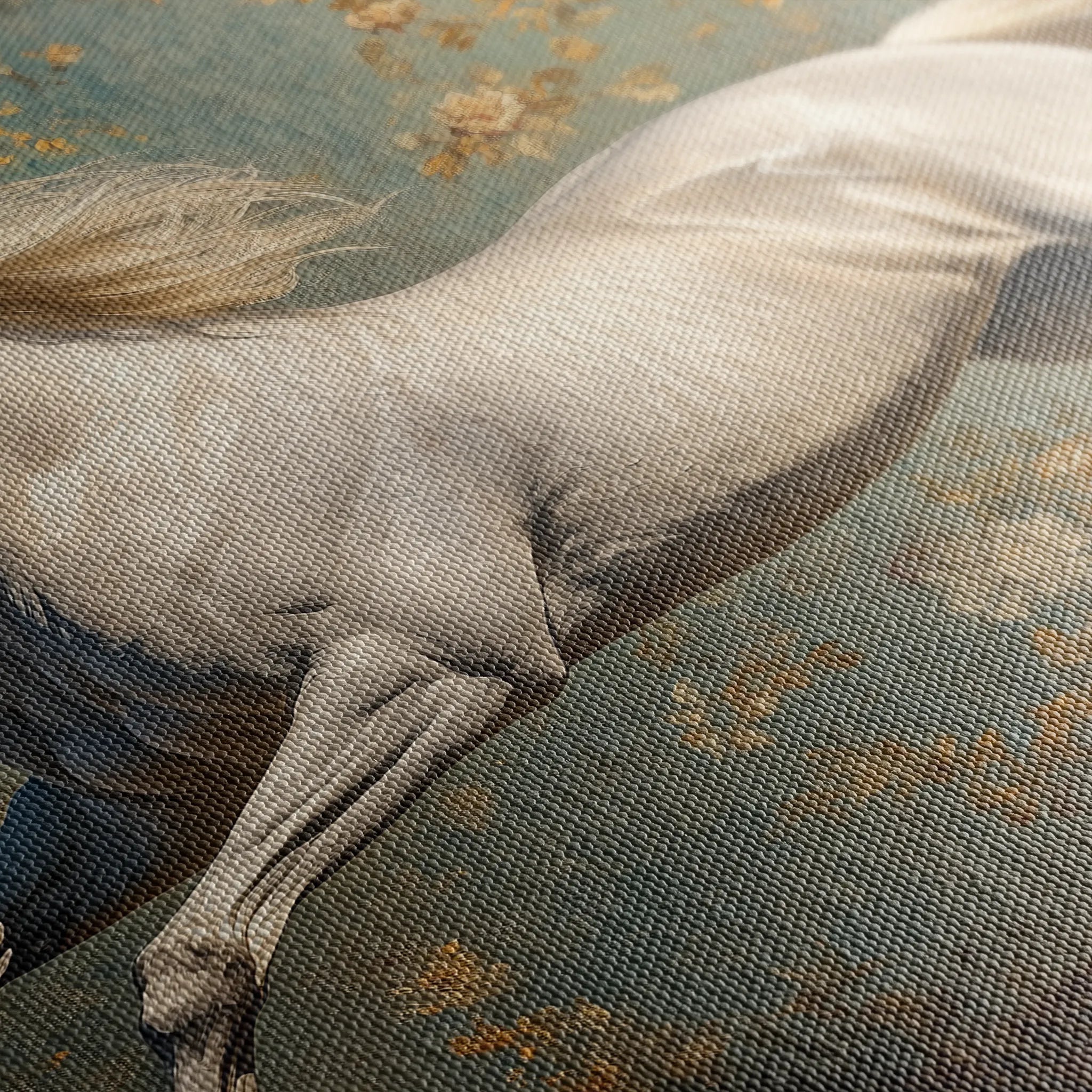 Horses 241 Canvas Art 60 x 40 cm / Black