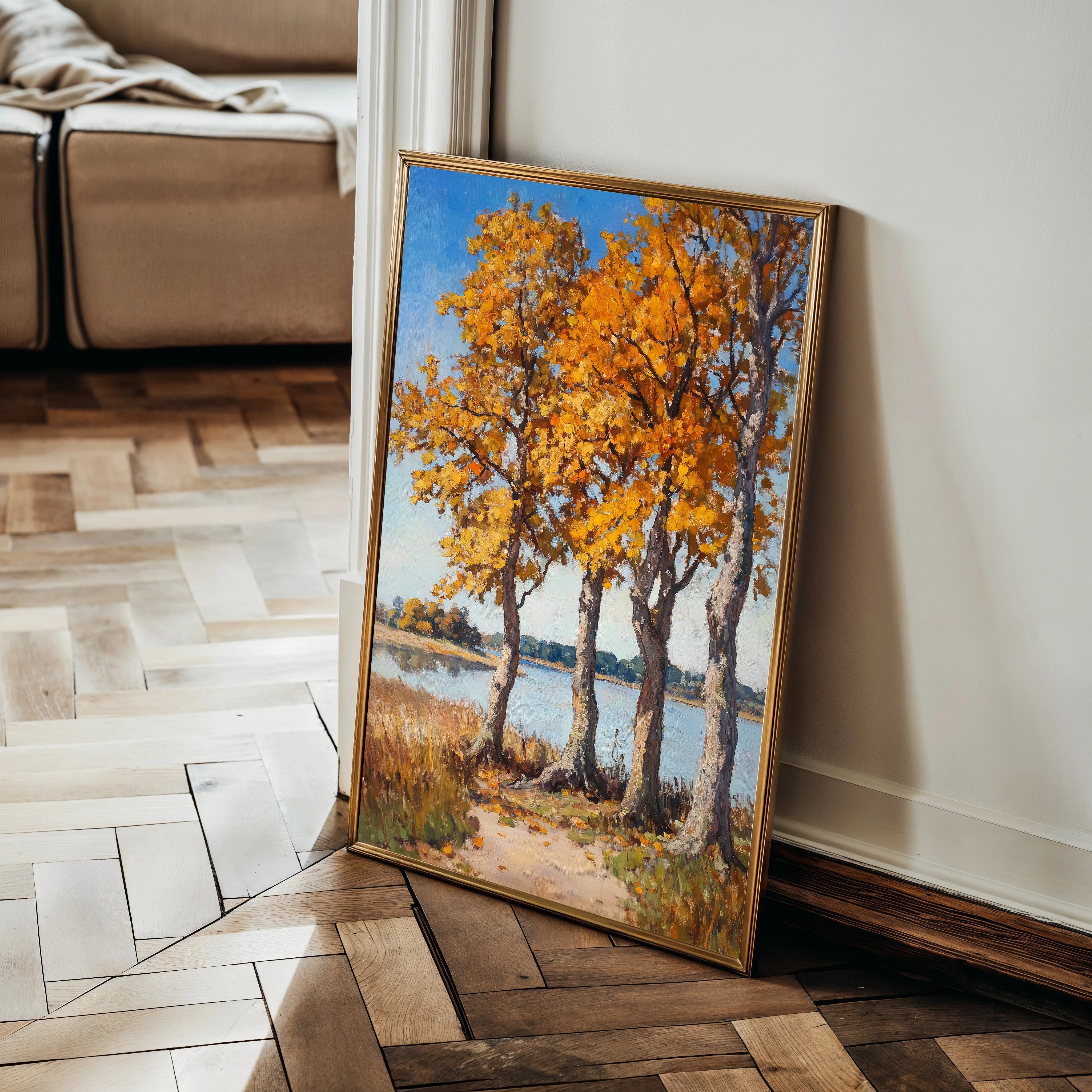 Landscape 241 Canvas Art 60 x 40 cm / Black