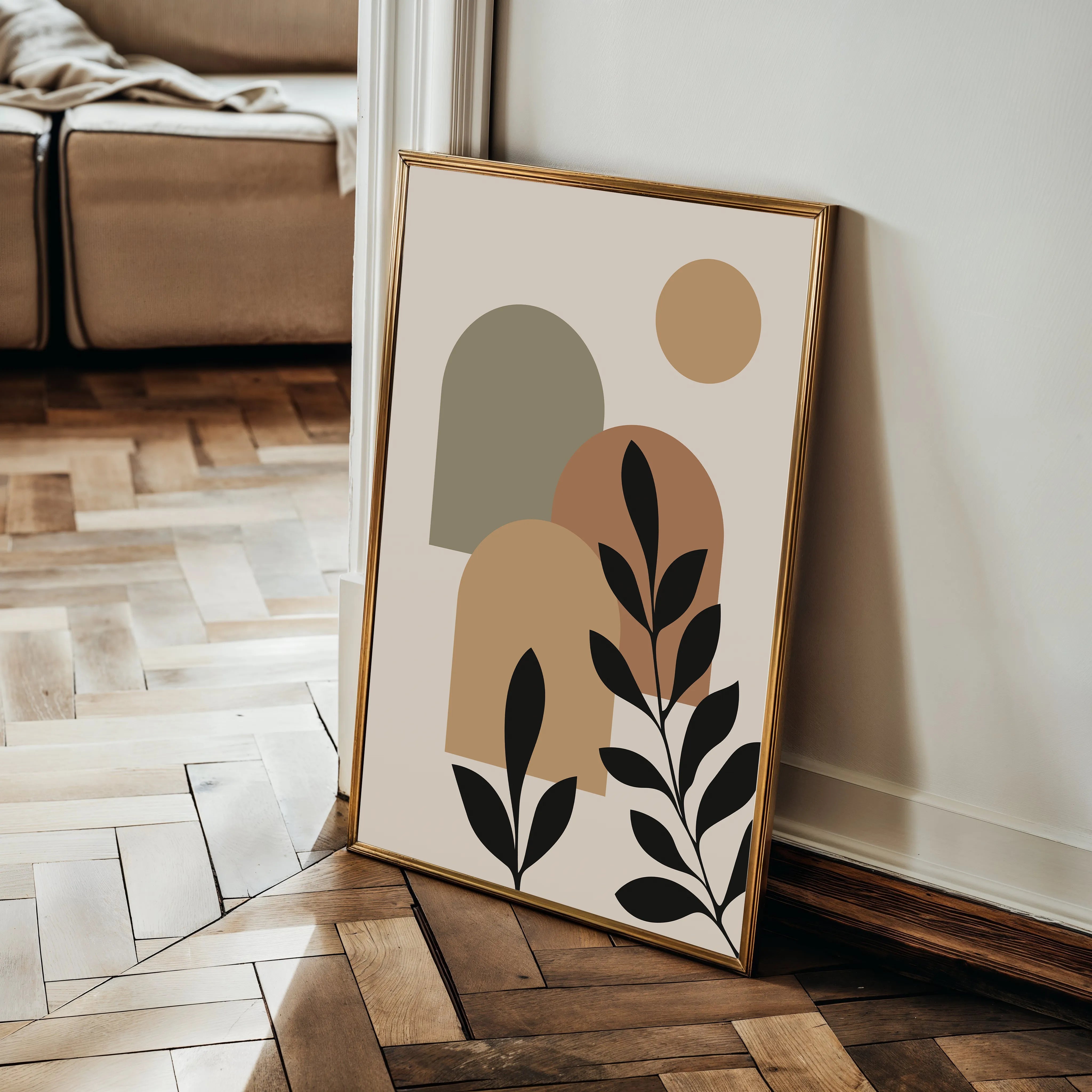 Boho 242 Canvas Art 60 x 40 cm / Black