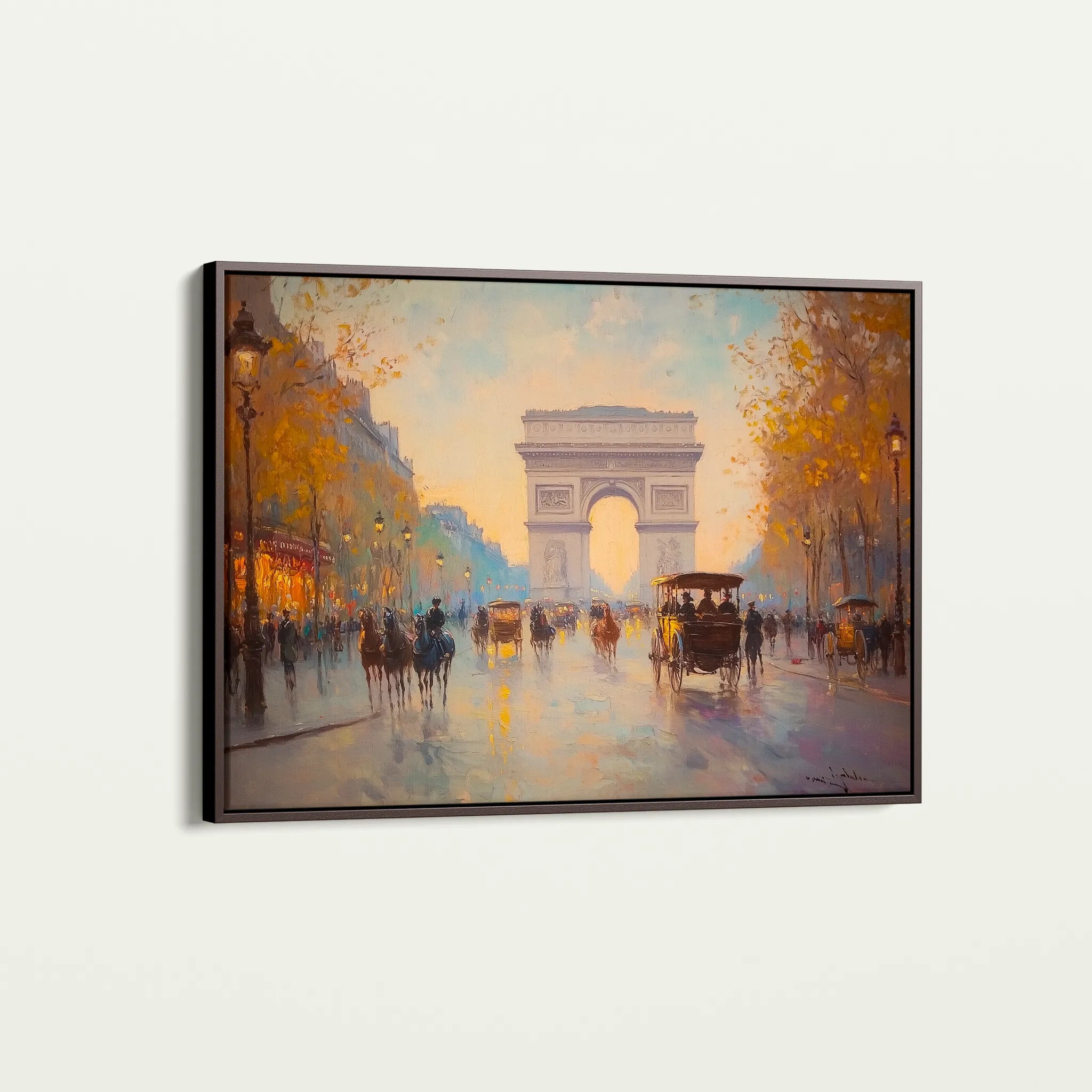 Landscape 242 Canvas Art 60 x 40 cm / Black