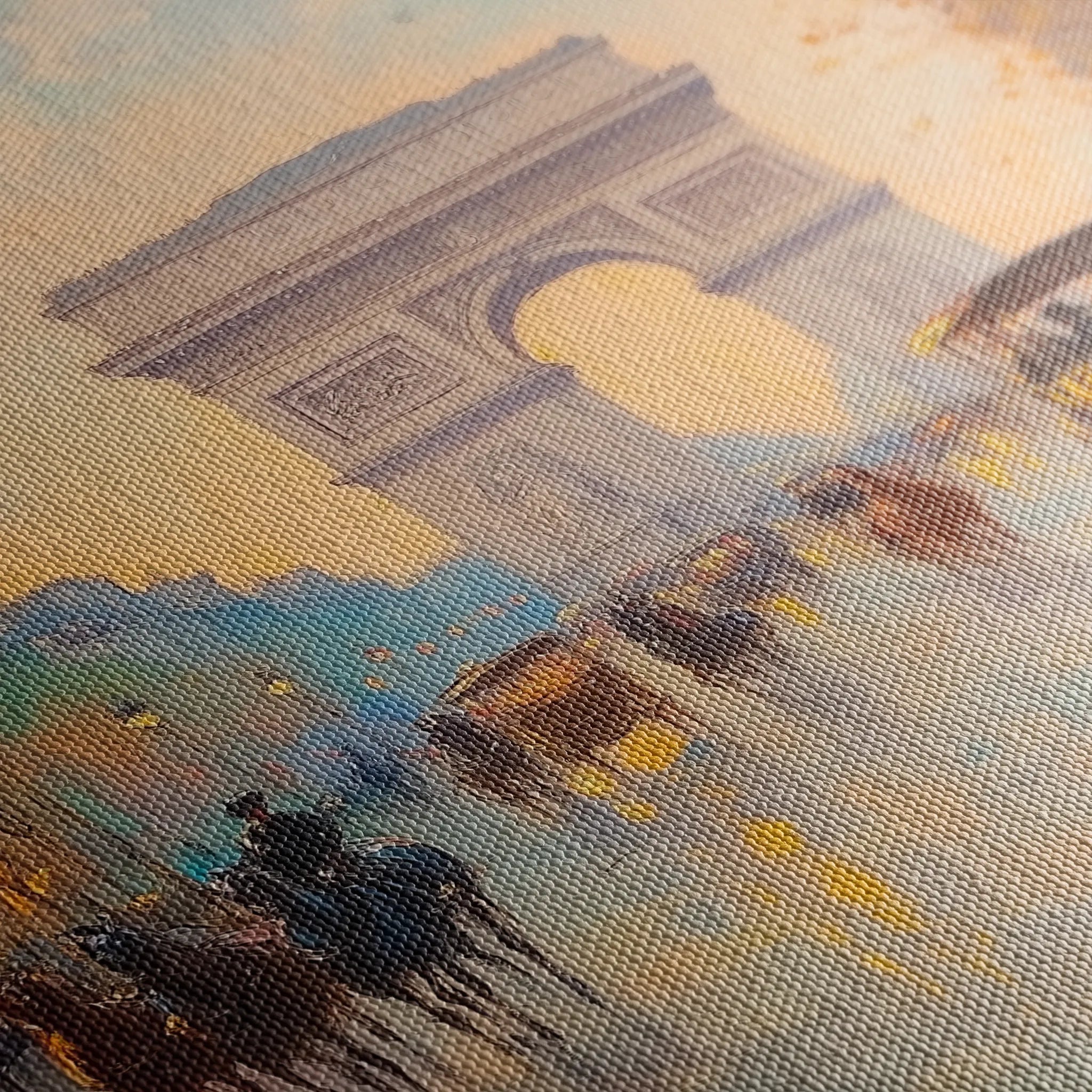 Landscape 242 Canvas Art 60 x 40 cm / Black