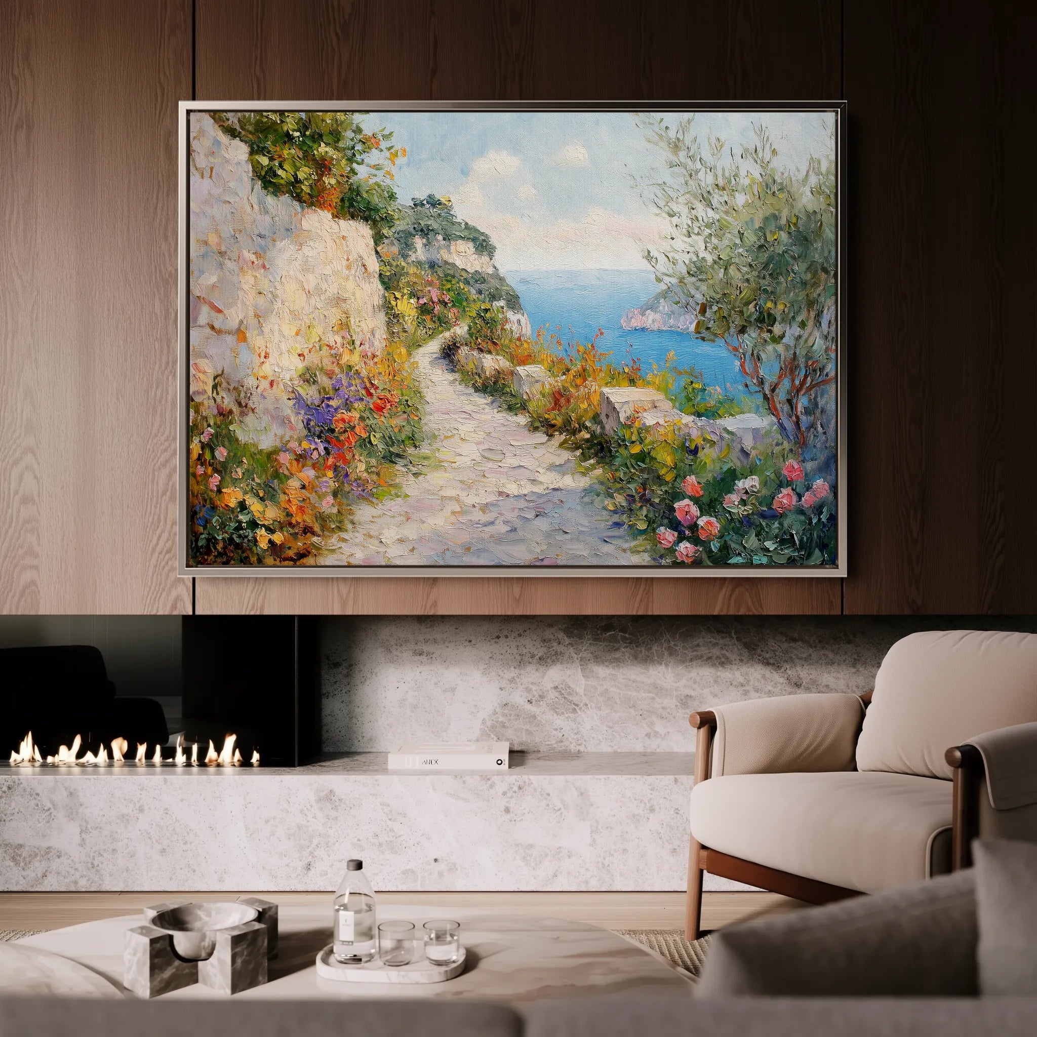Landscape 243 Canvas Art 60 x 40 cm / Black