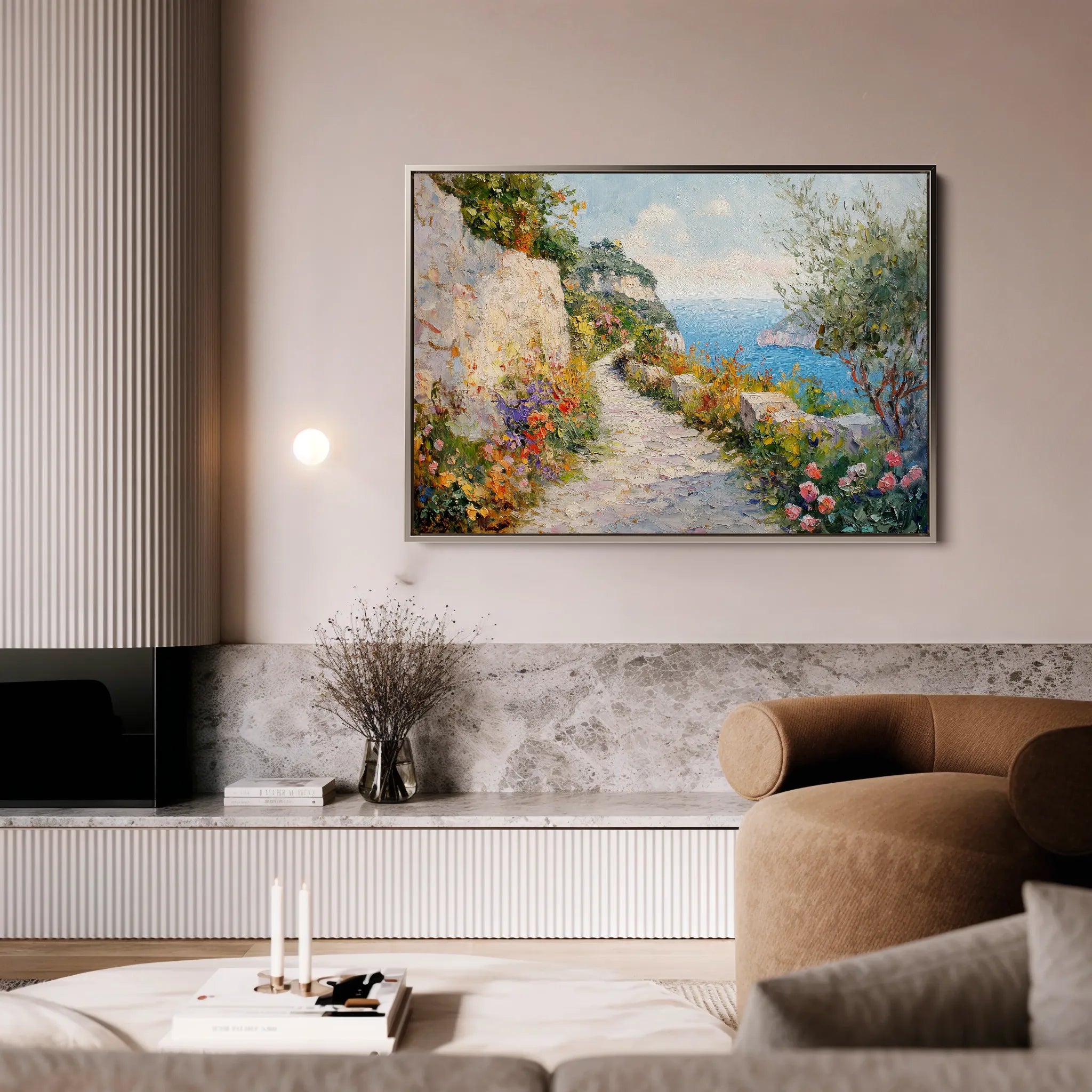 Landscape 243 Canvas Art 60 x 40 cm / Black