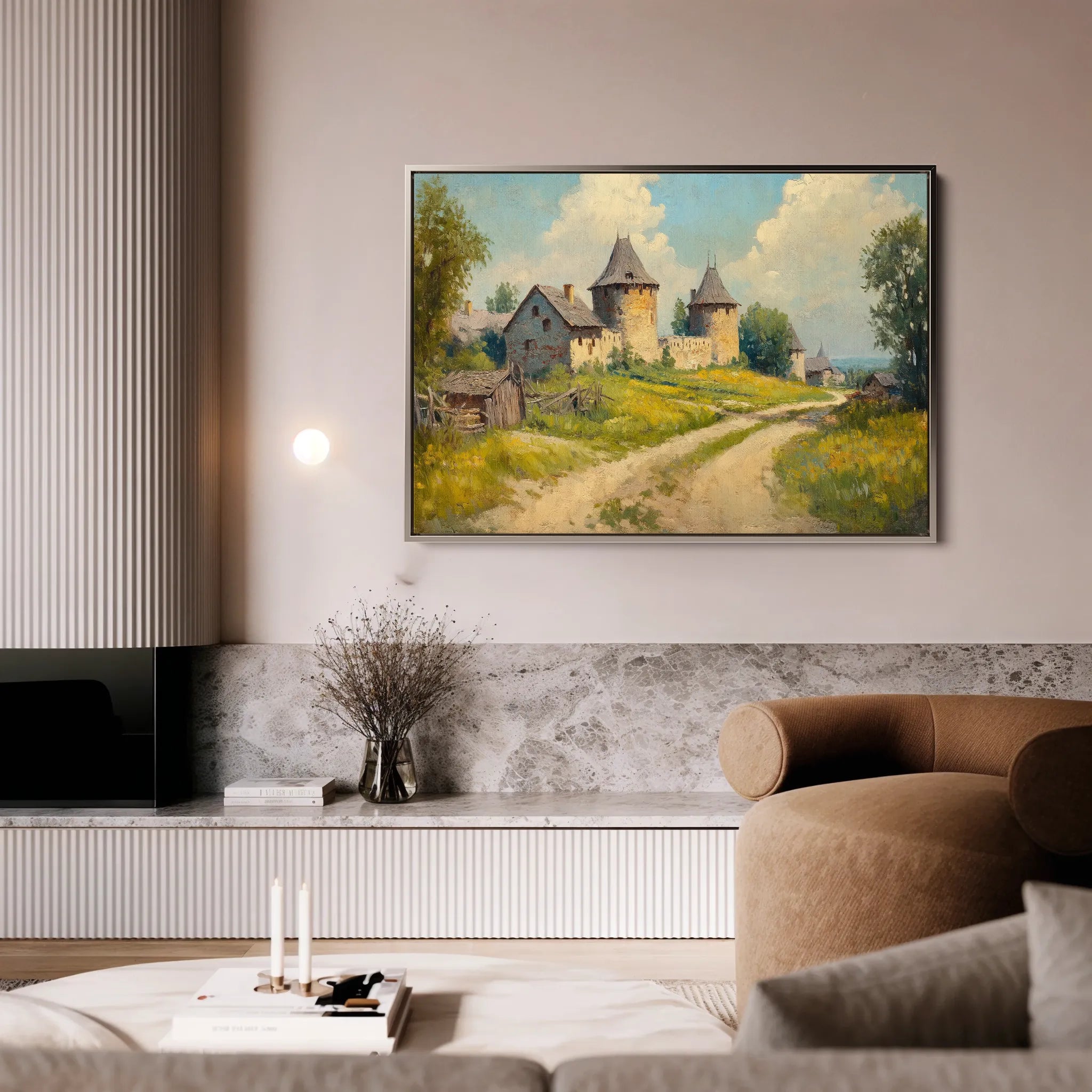 Landscape 244 Canvas Art 60 x 40 cm / Black