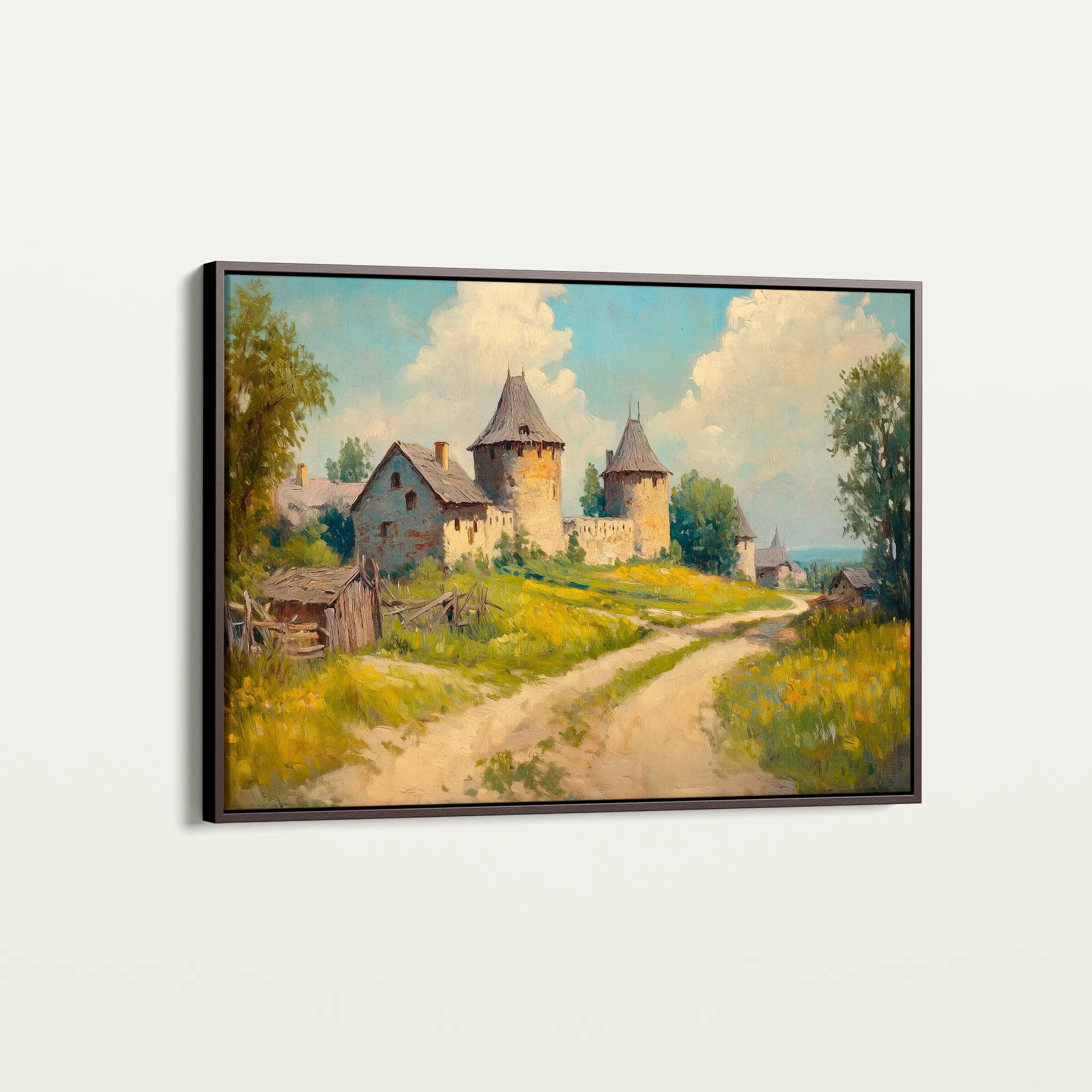 Landscape 244 Canvas Art 60 x 40 cm / Black