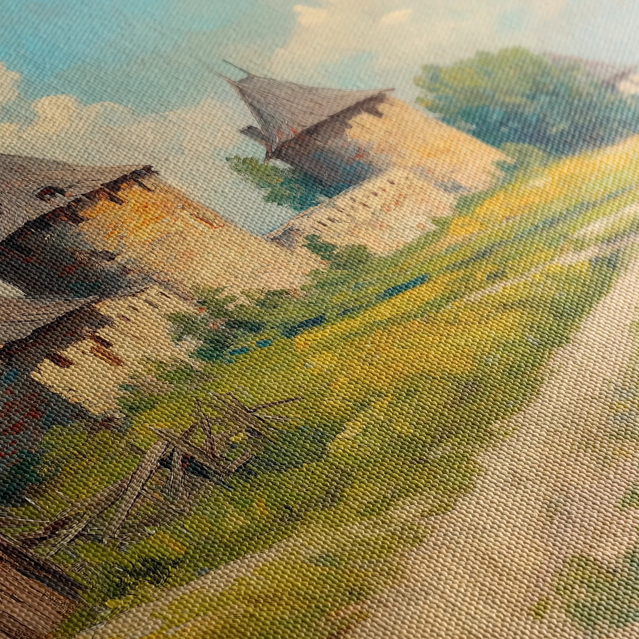 Landscape 244 Canvas Art 60 x 40 cm / Black
