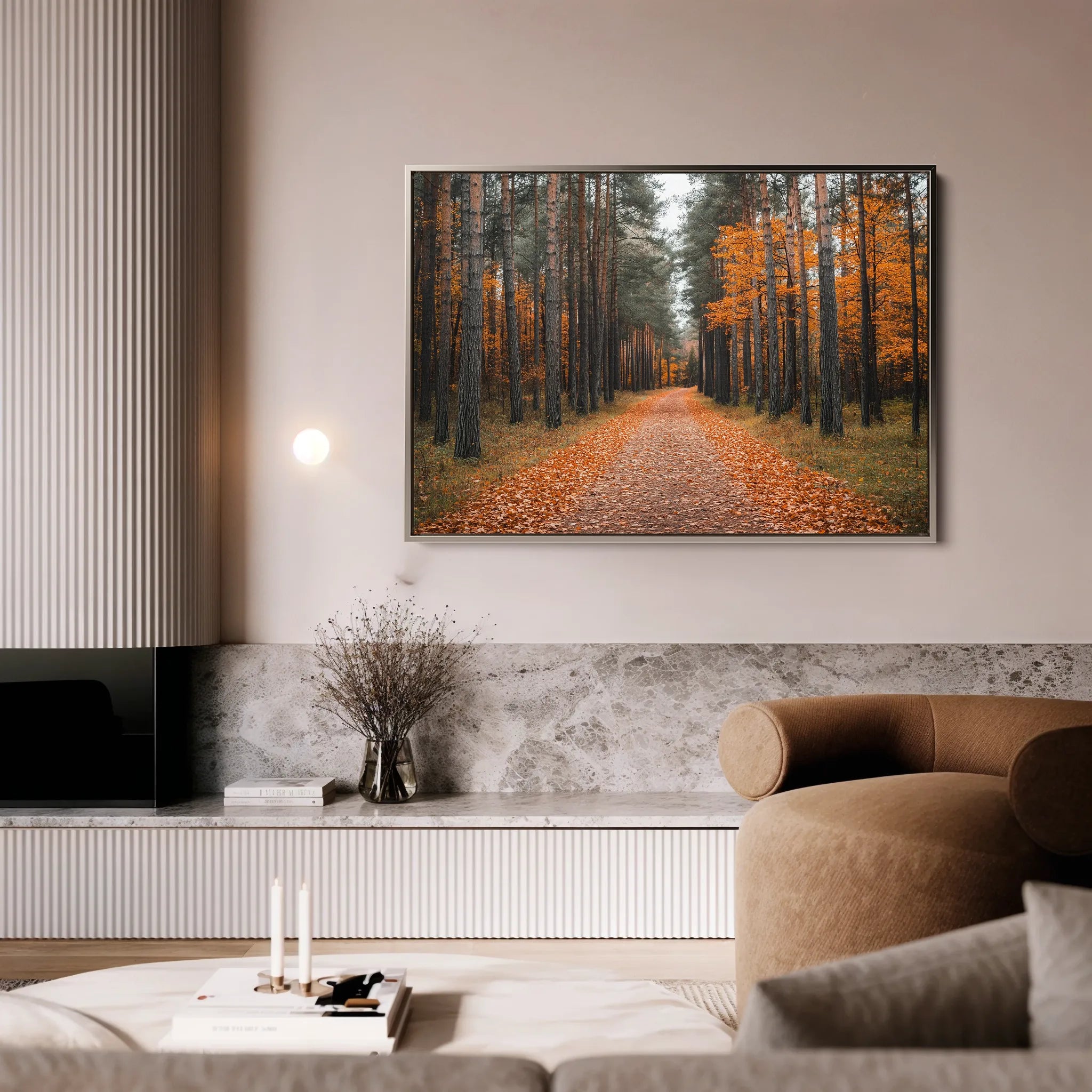 Landscape 245 Canvas Art 60 x 40 cm / Black