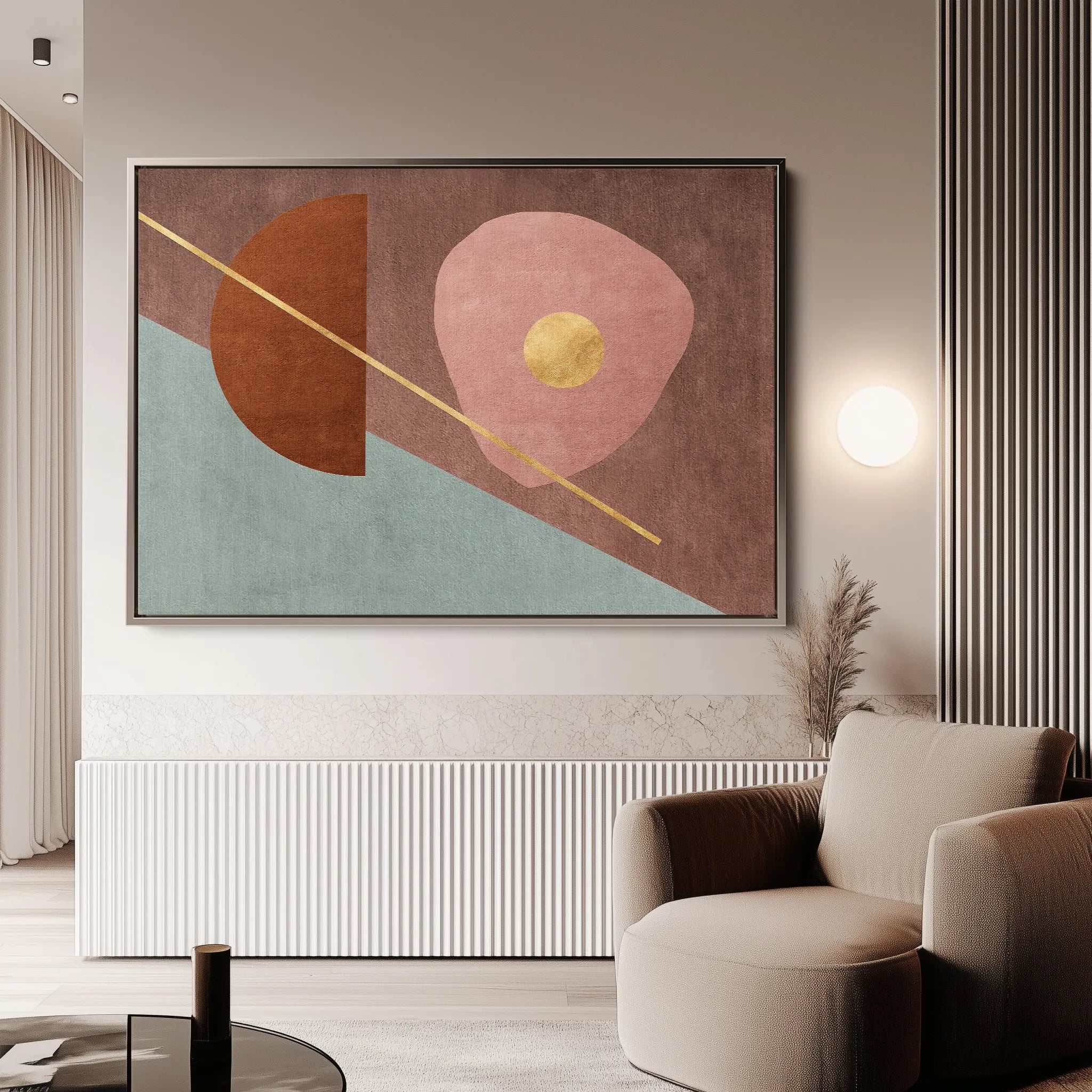Boho 246 Canvas Art 60 x 40 cm / Black