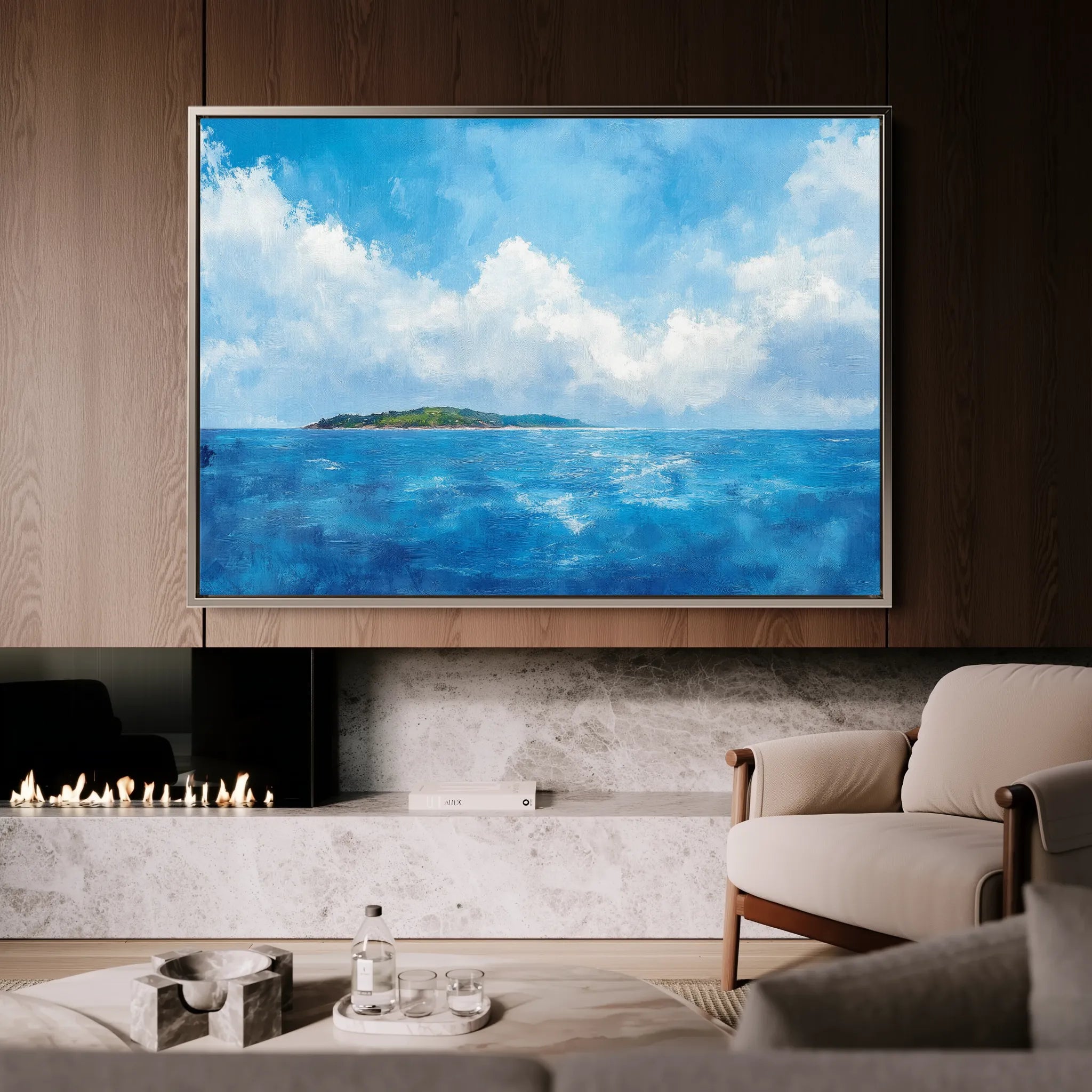 Landscape 246 Canvas Art 60 x 40 cm / Black