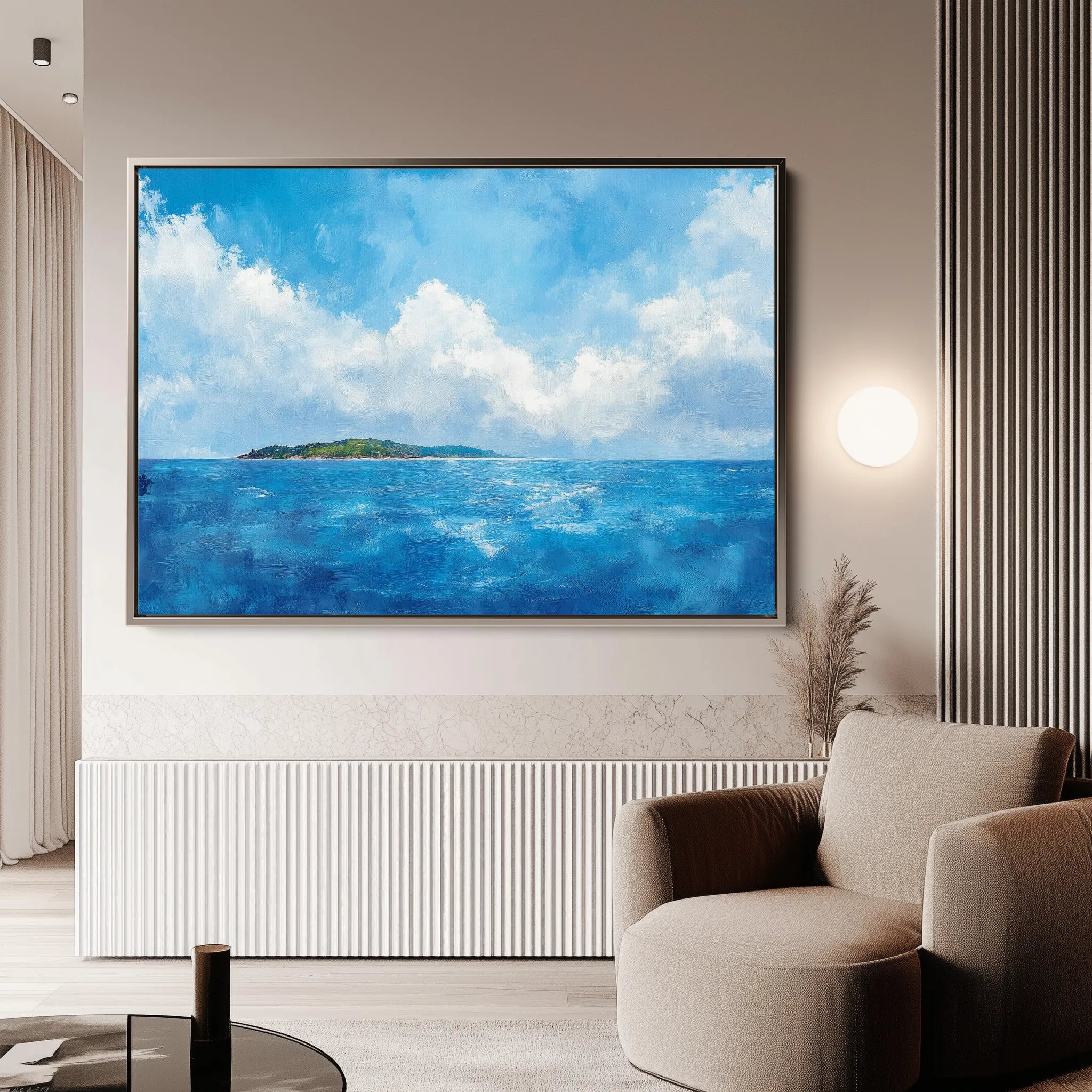Landscape 246 Canvas Art 60 x 40 cm / Black