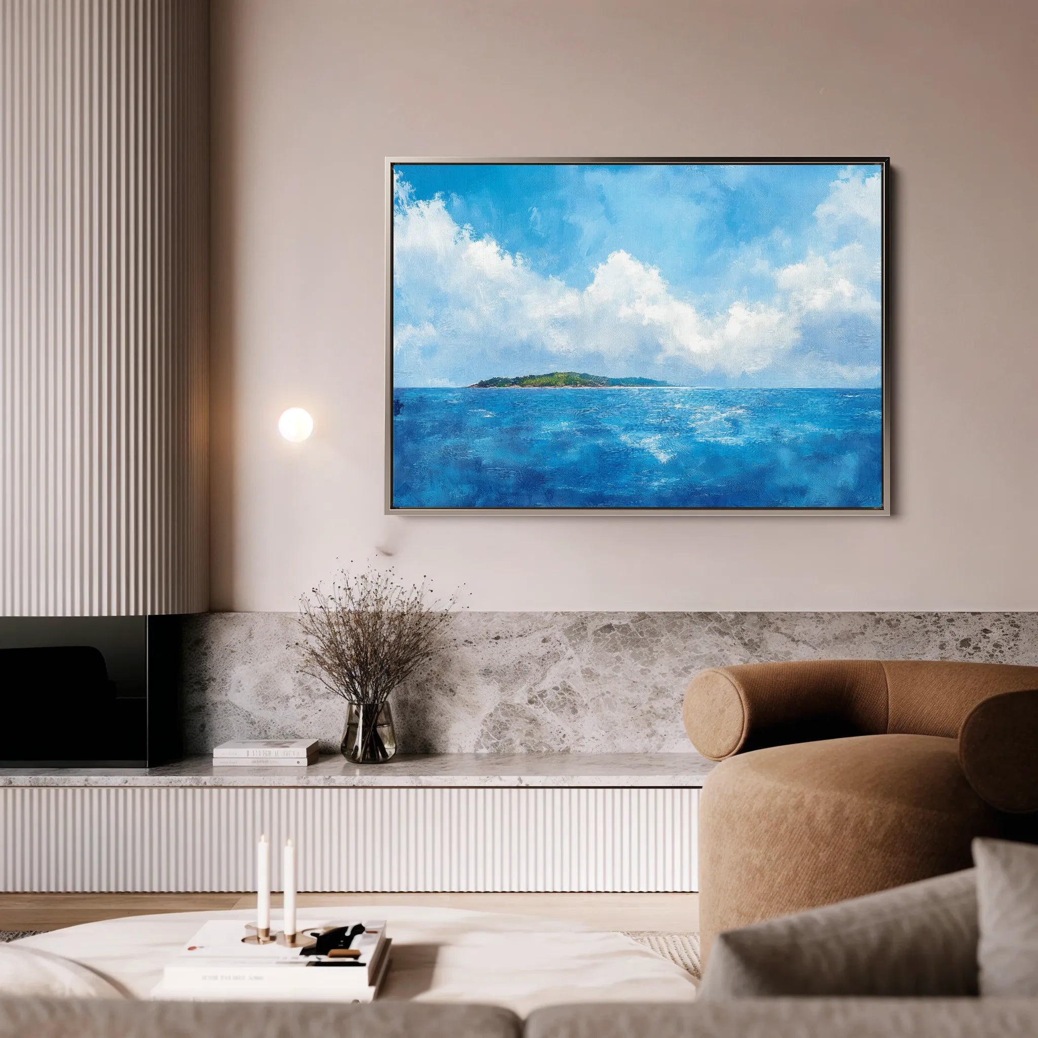 Landscape 246 Canvas Art 60 x 40 cm / Black