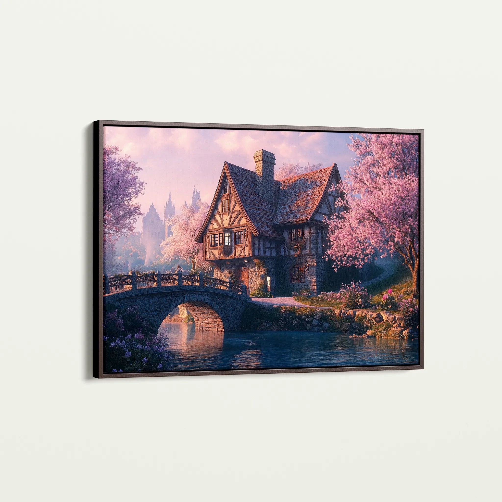 Landscape 247 Canvas Art 60 x 40 cm / Black