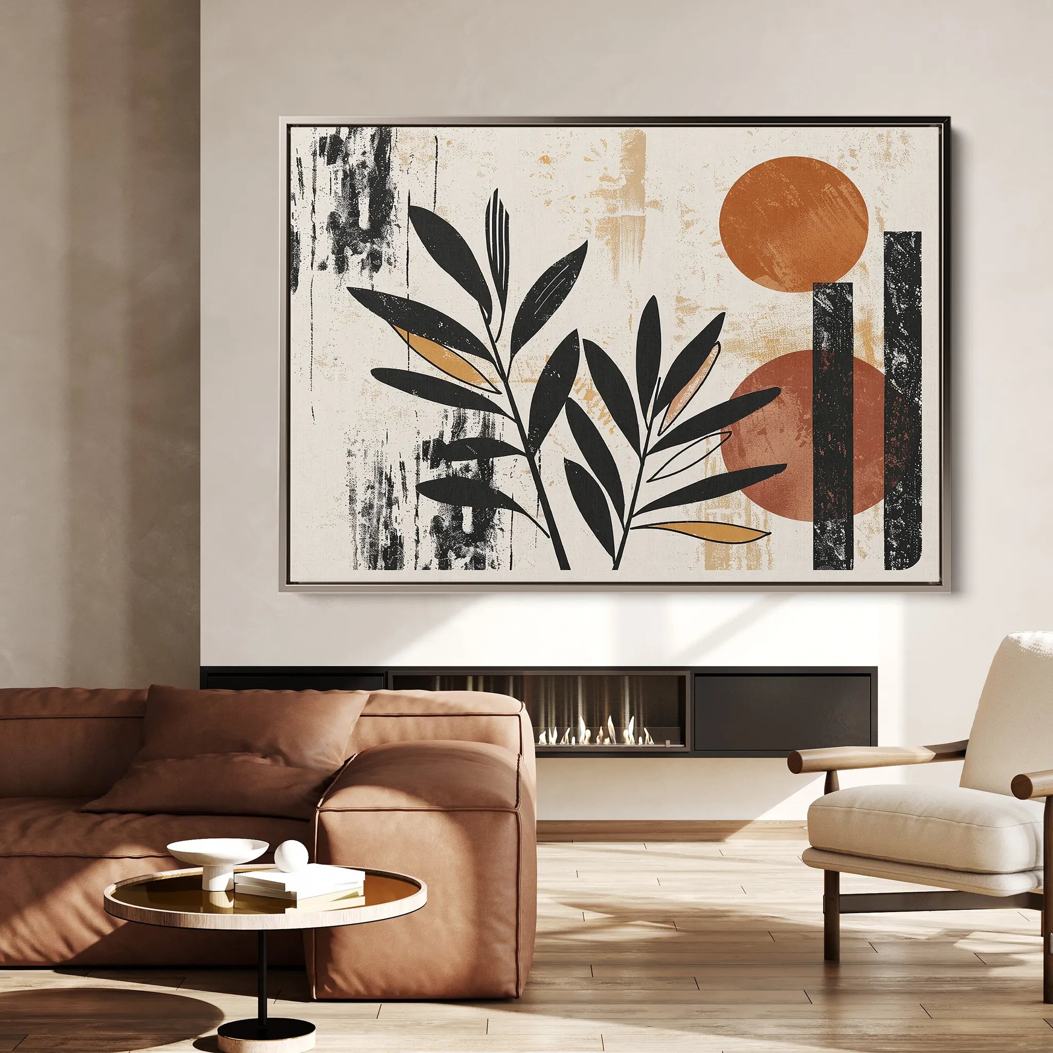 Boho 248 Canvas Art 60 x 40 cm / Black