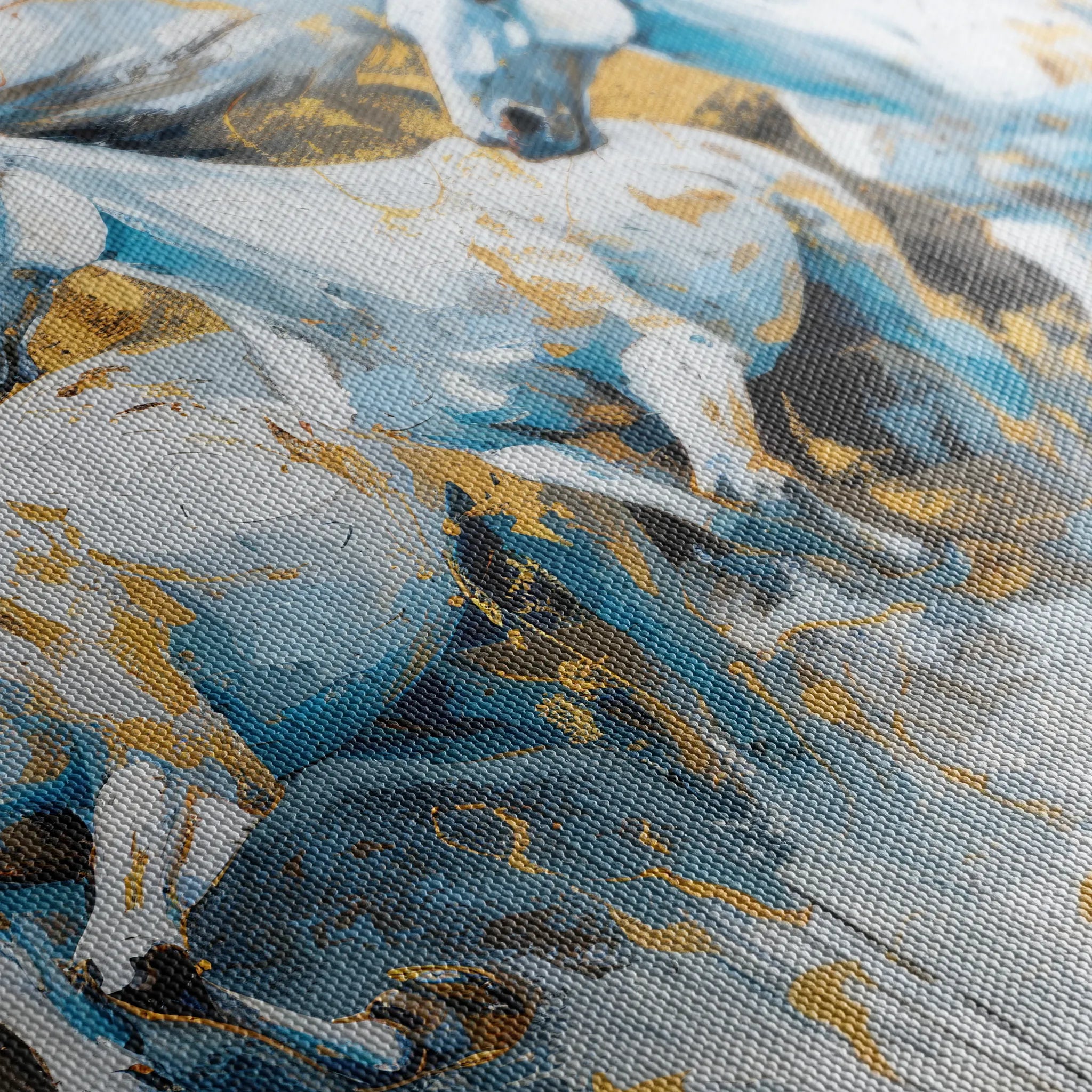 Horses 248 Canvas Art 60 x 40 cm / Black