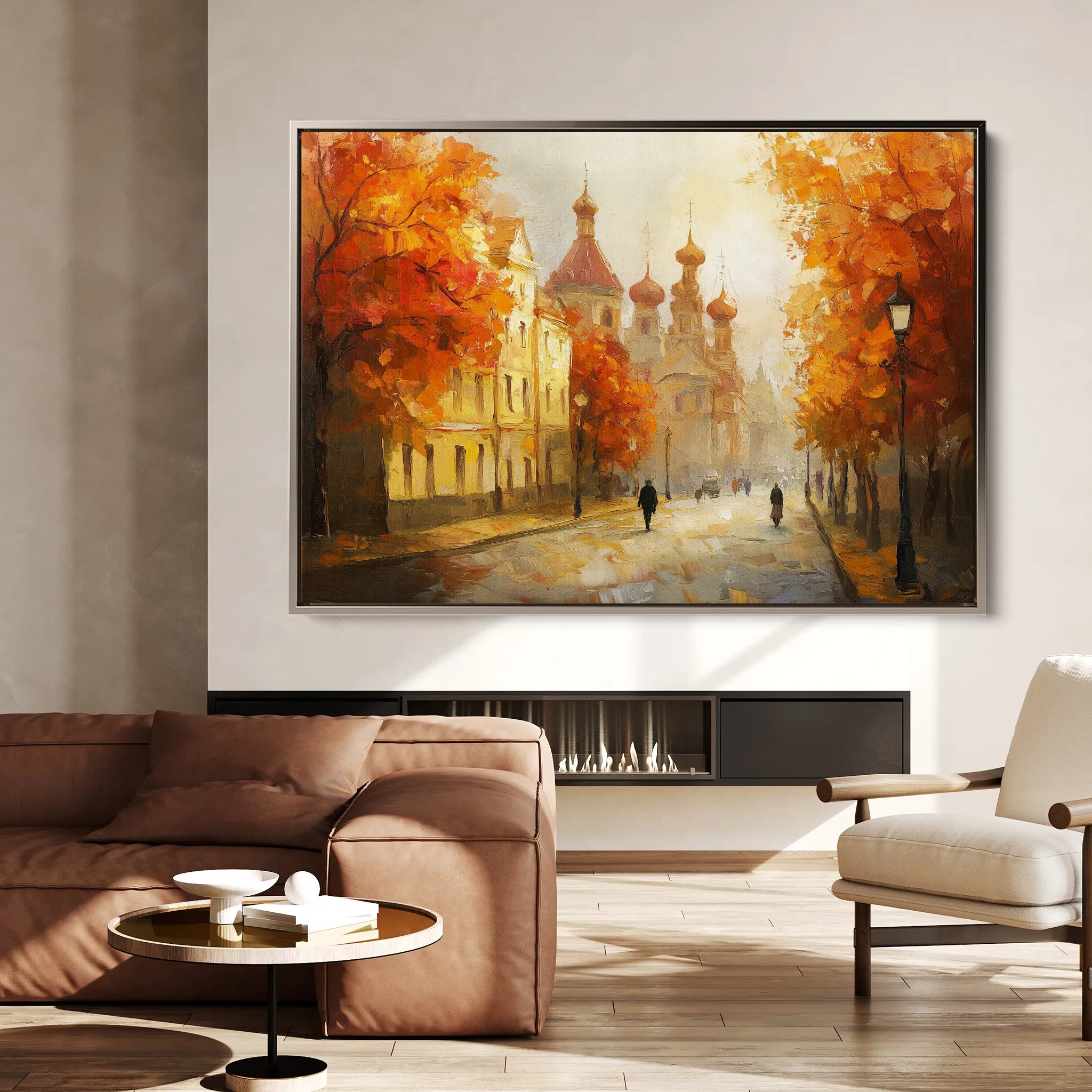 Landscape 248 Canvas Art 60 x 40 cm / Black