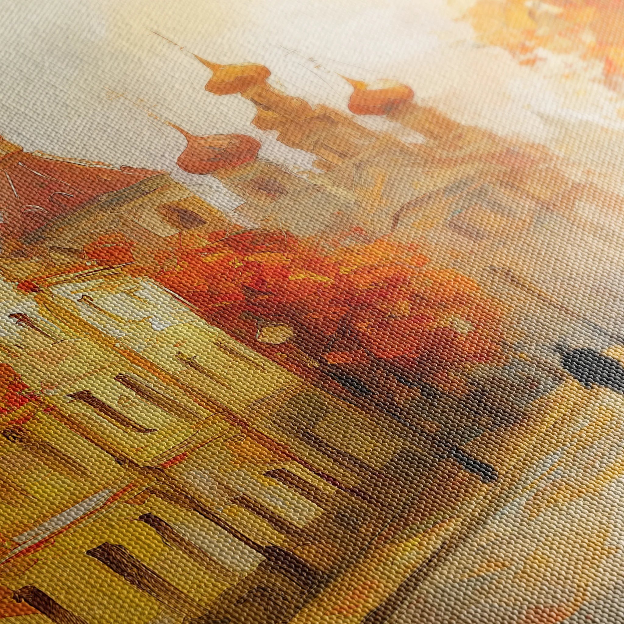 Landscape 248 Canvas Art 60 x 40 cm / Black