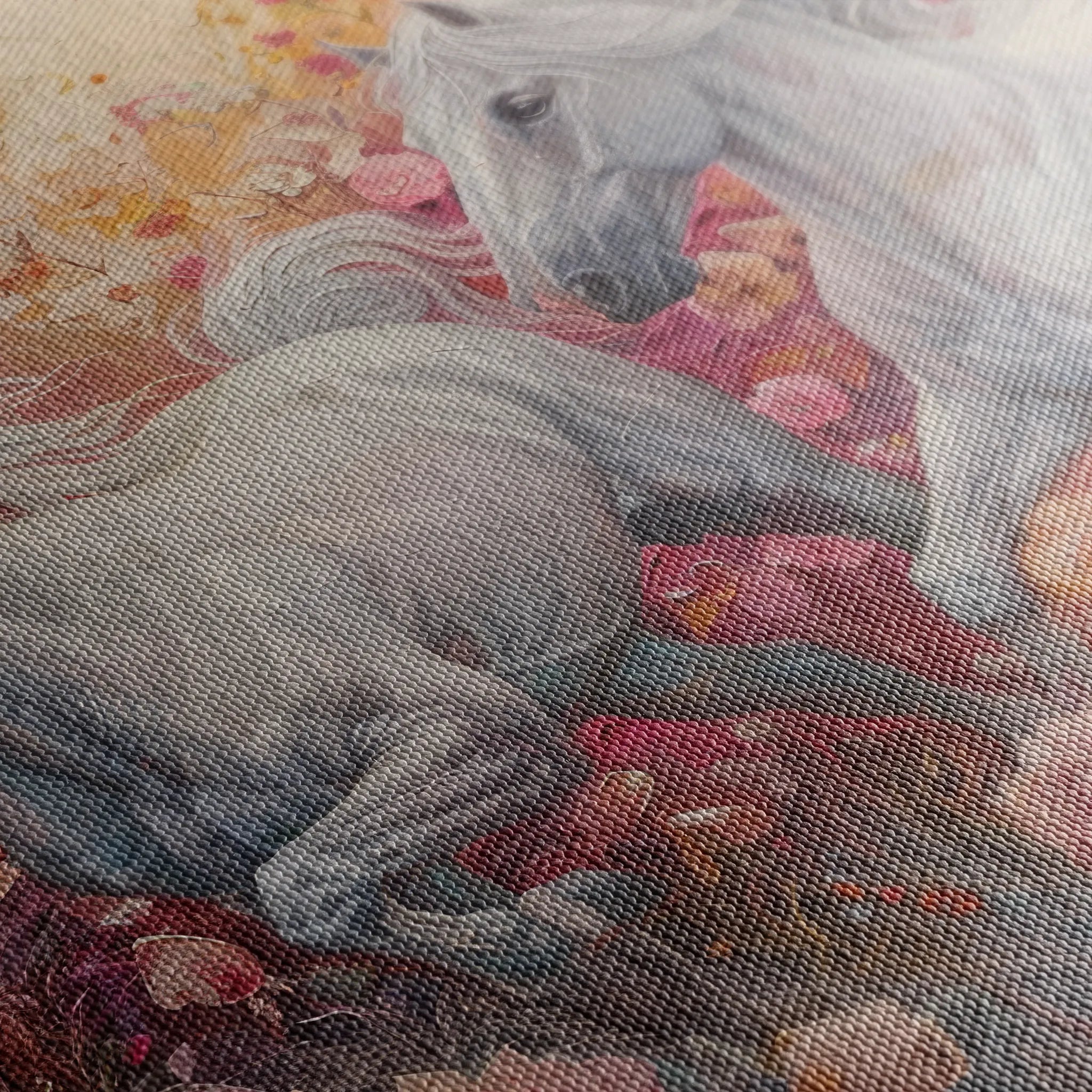 Horses 249 Canvas Art 60 x 40 cm / Black