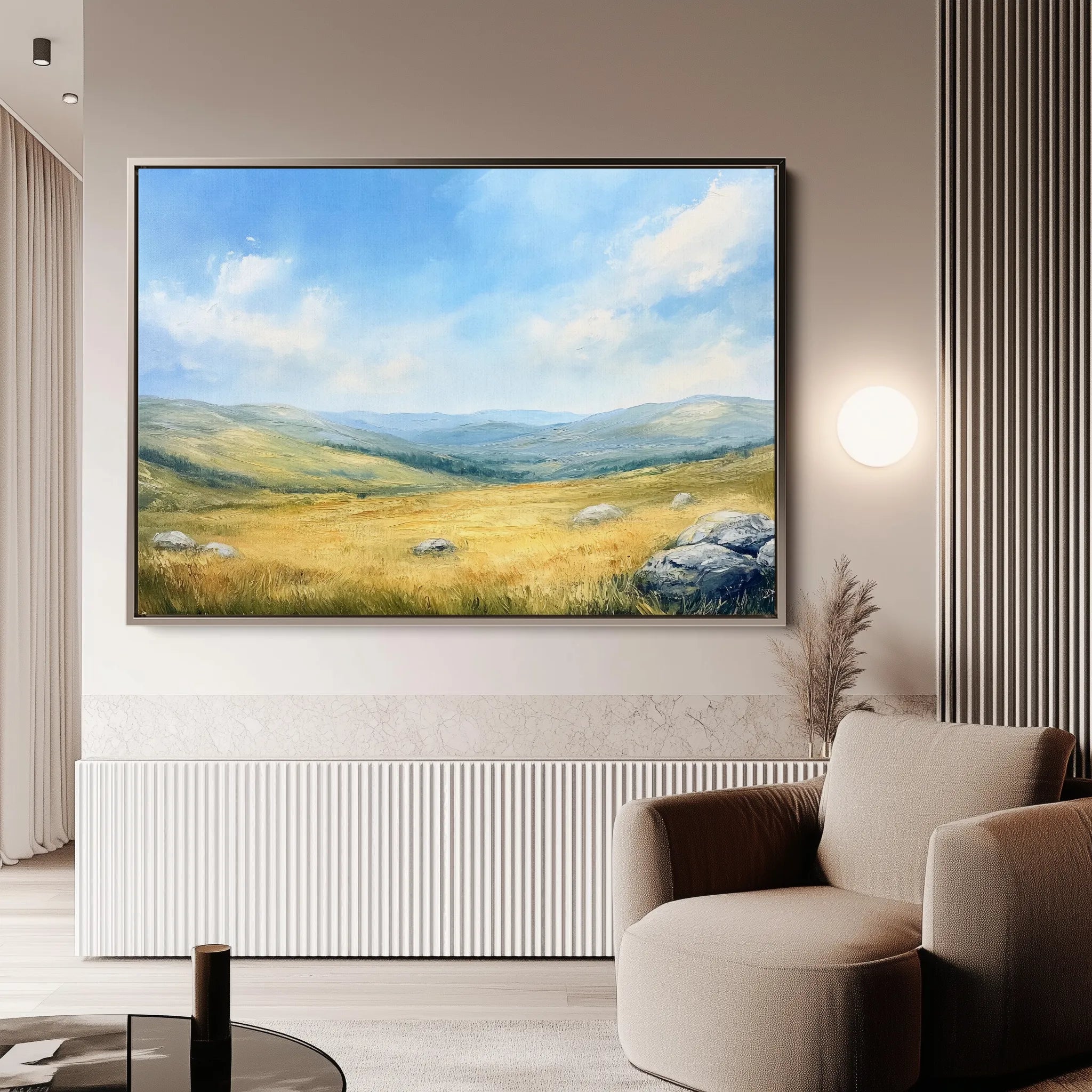 Landscape 249 Canvas Art 60 x 40 cm / Black