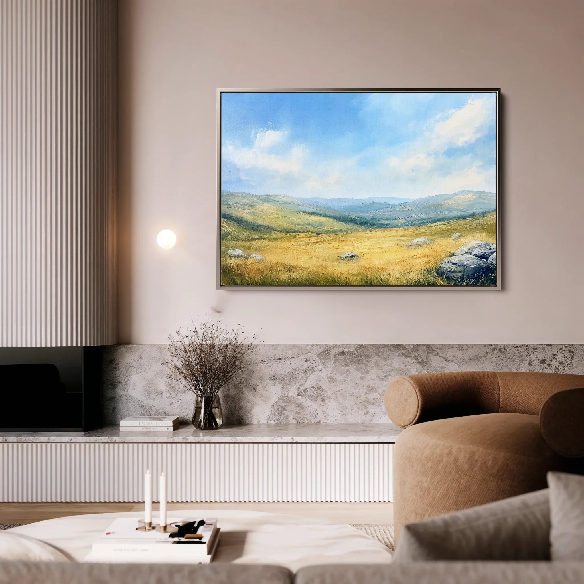 Landscape 249 Canvas Art 60 x 40 cm / Black