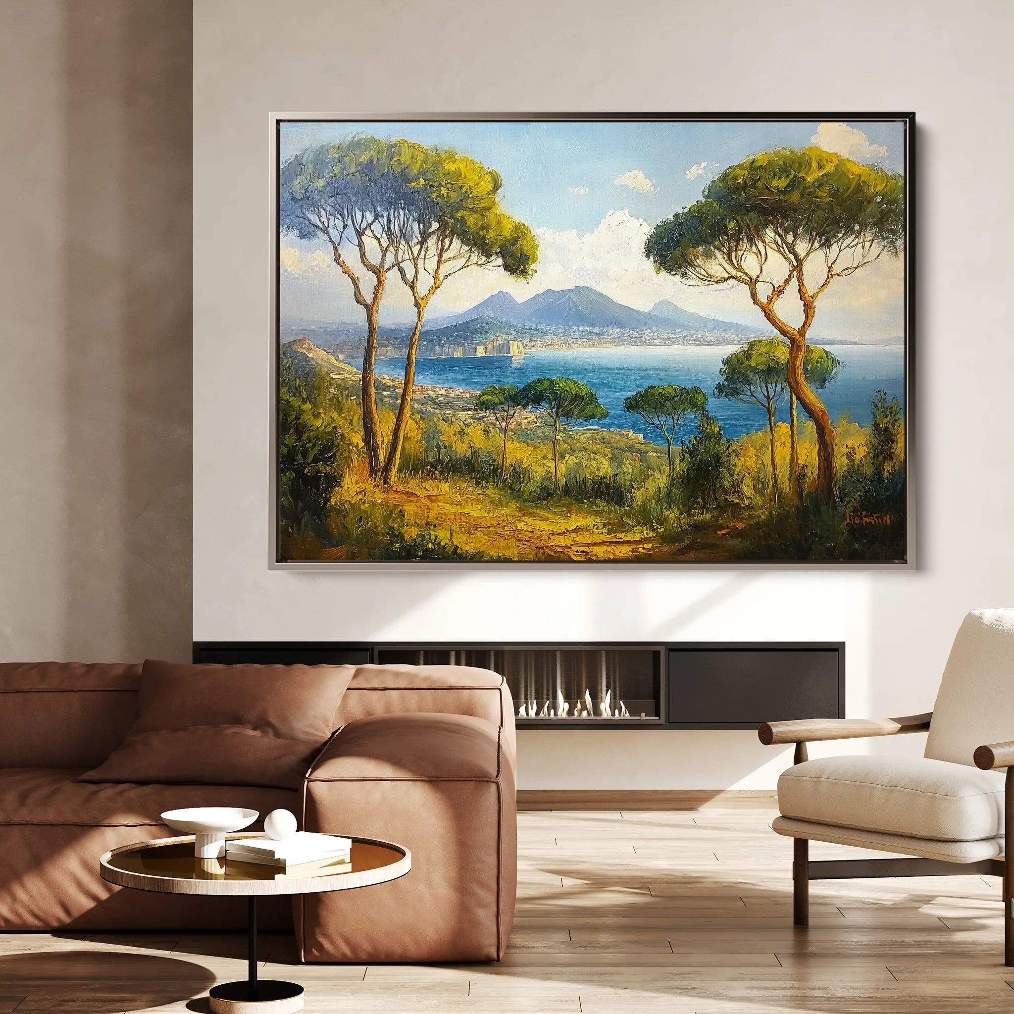 Landscape 250 Canvas Art 60 x 40 cm / Black