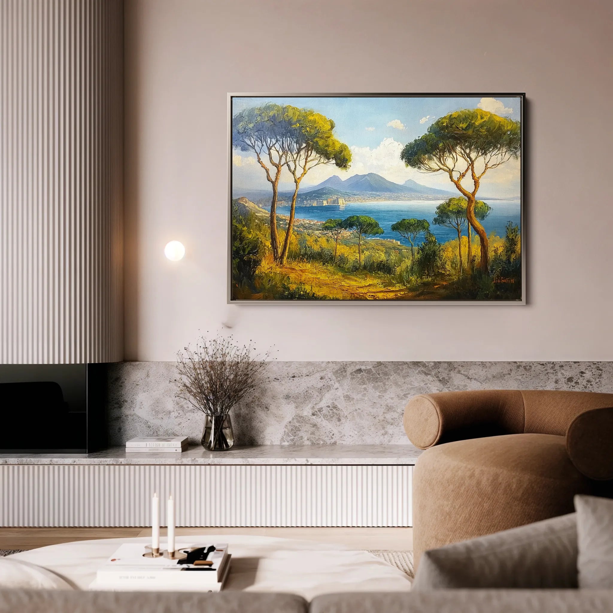 Landscape 250 Canvas Art 60 x 40 cm / Black