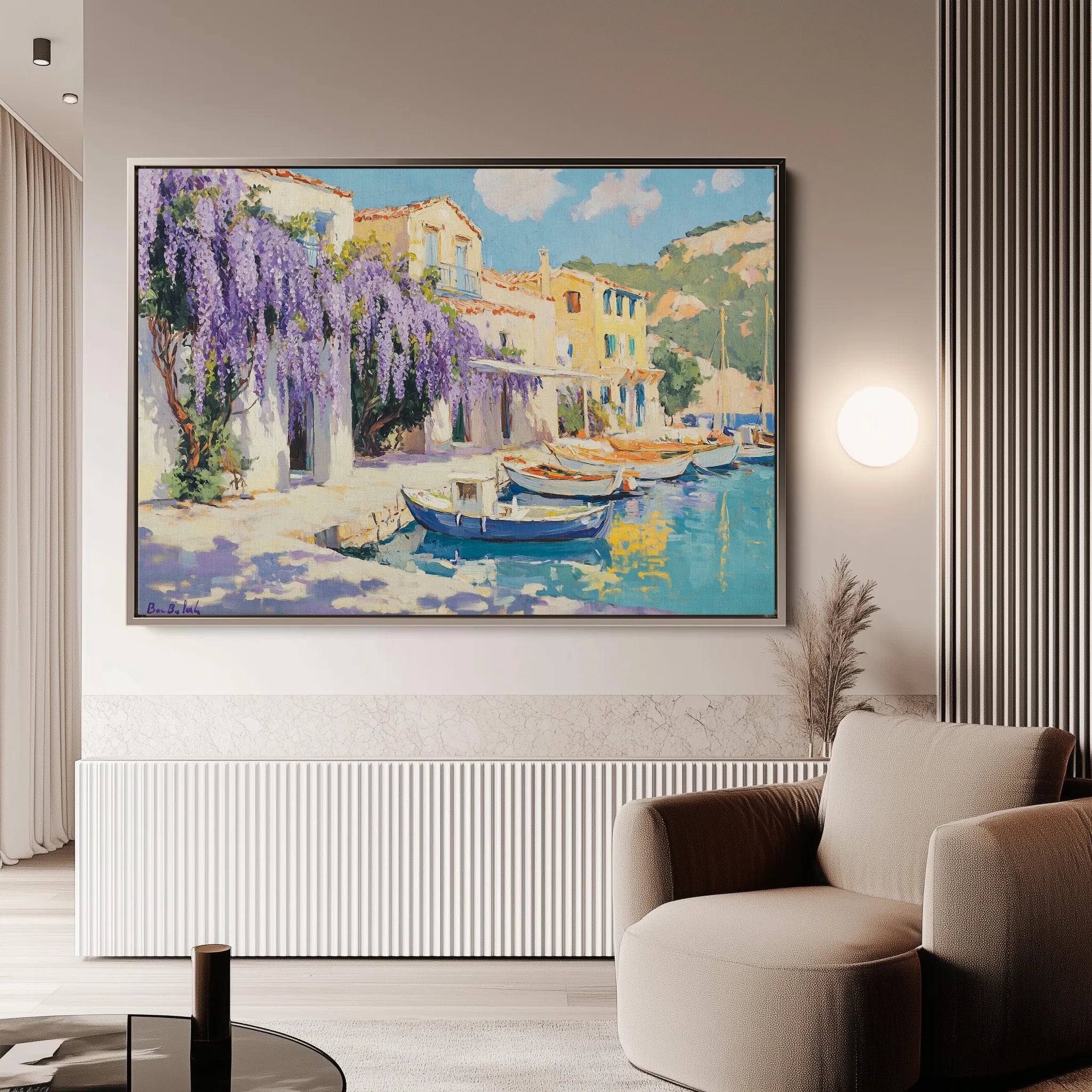 Landscape 251 Canvas Art 60 x 40 cm / Black